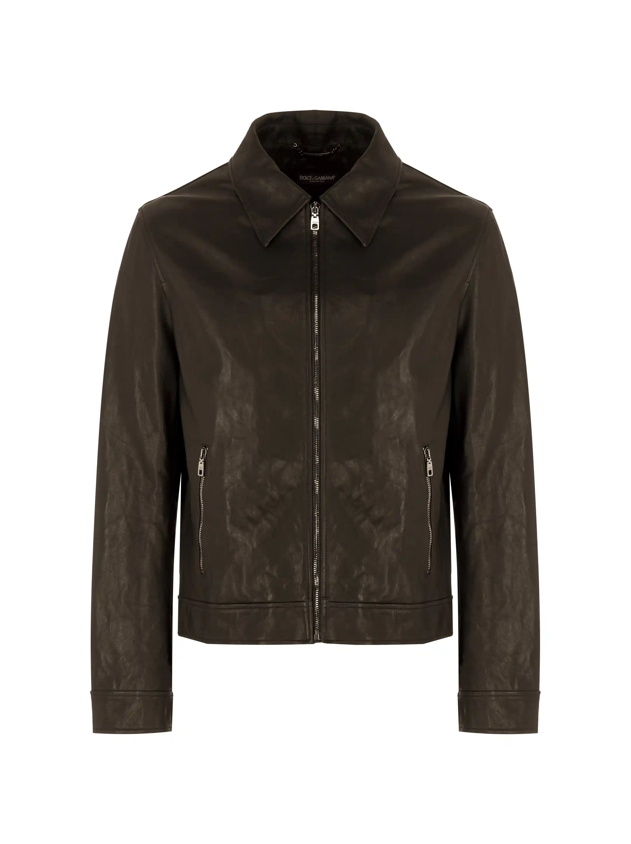 Dolce&Gabbana women's Leather jacket with logo - buy for 2723100