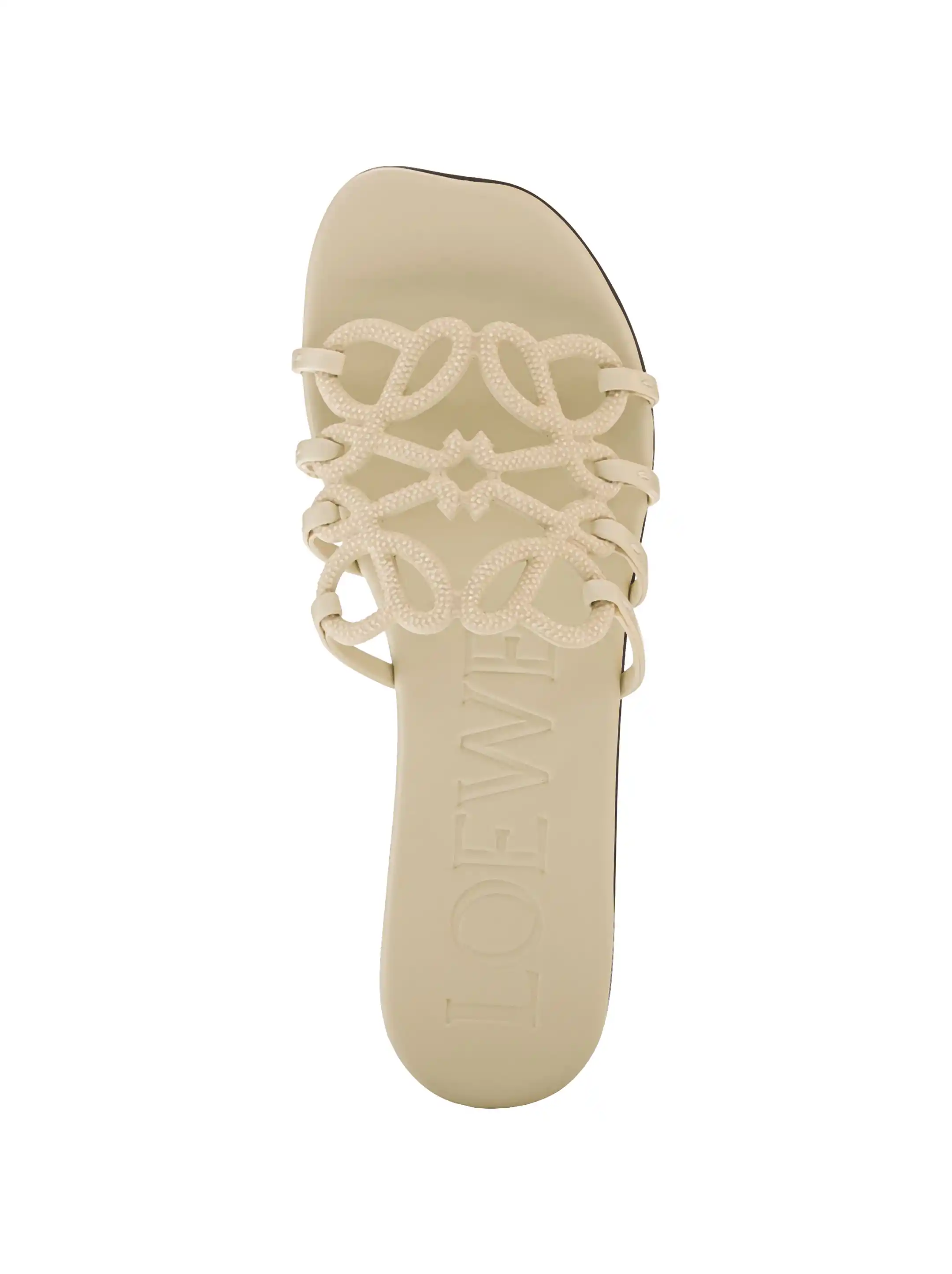 Loewe women's Anagram leather flip flops - buy for 677000 KZT in