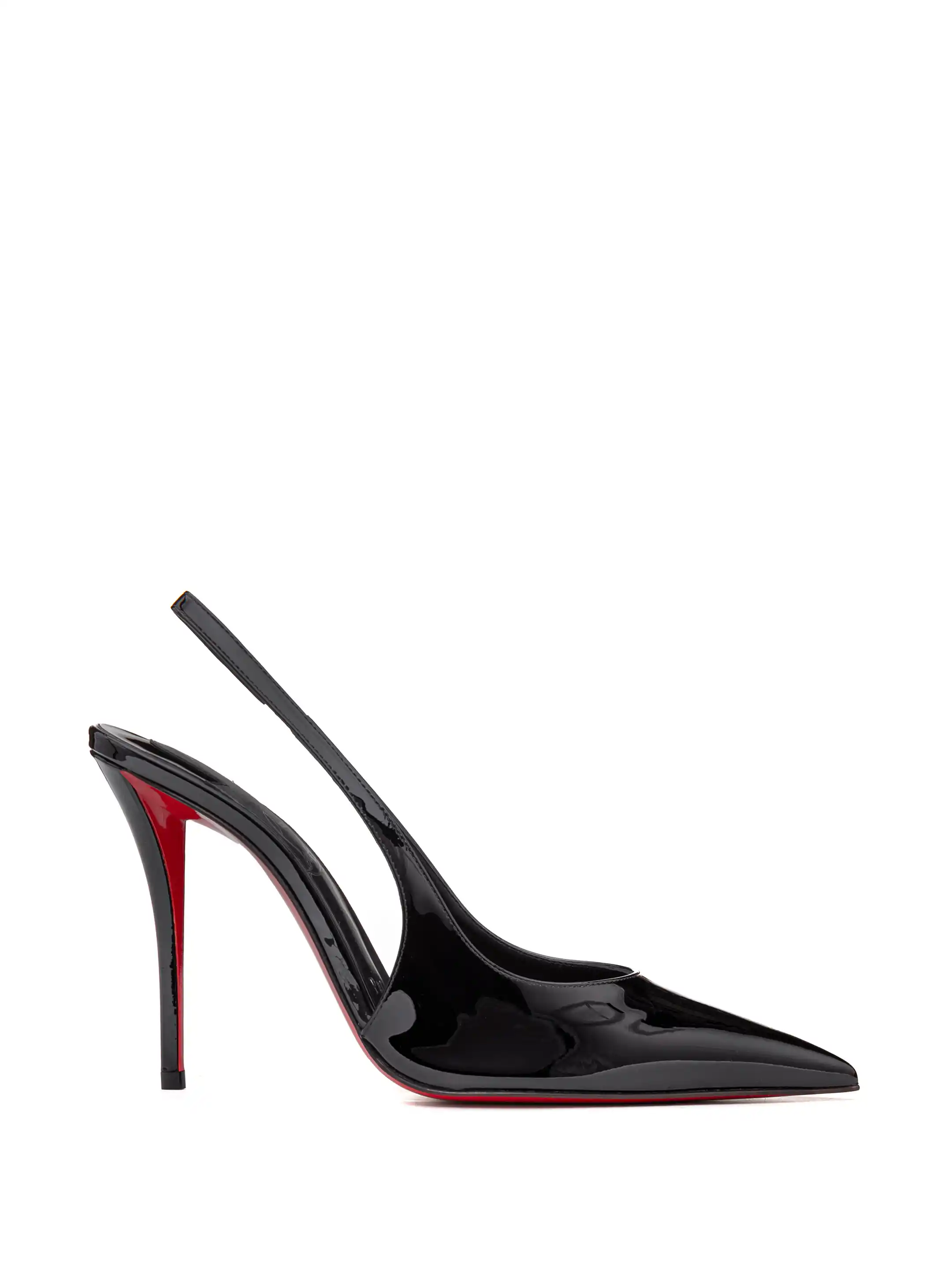 Christian Louboutin women's Miss Z lacquered slingbacks - buy for