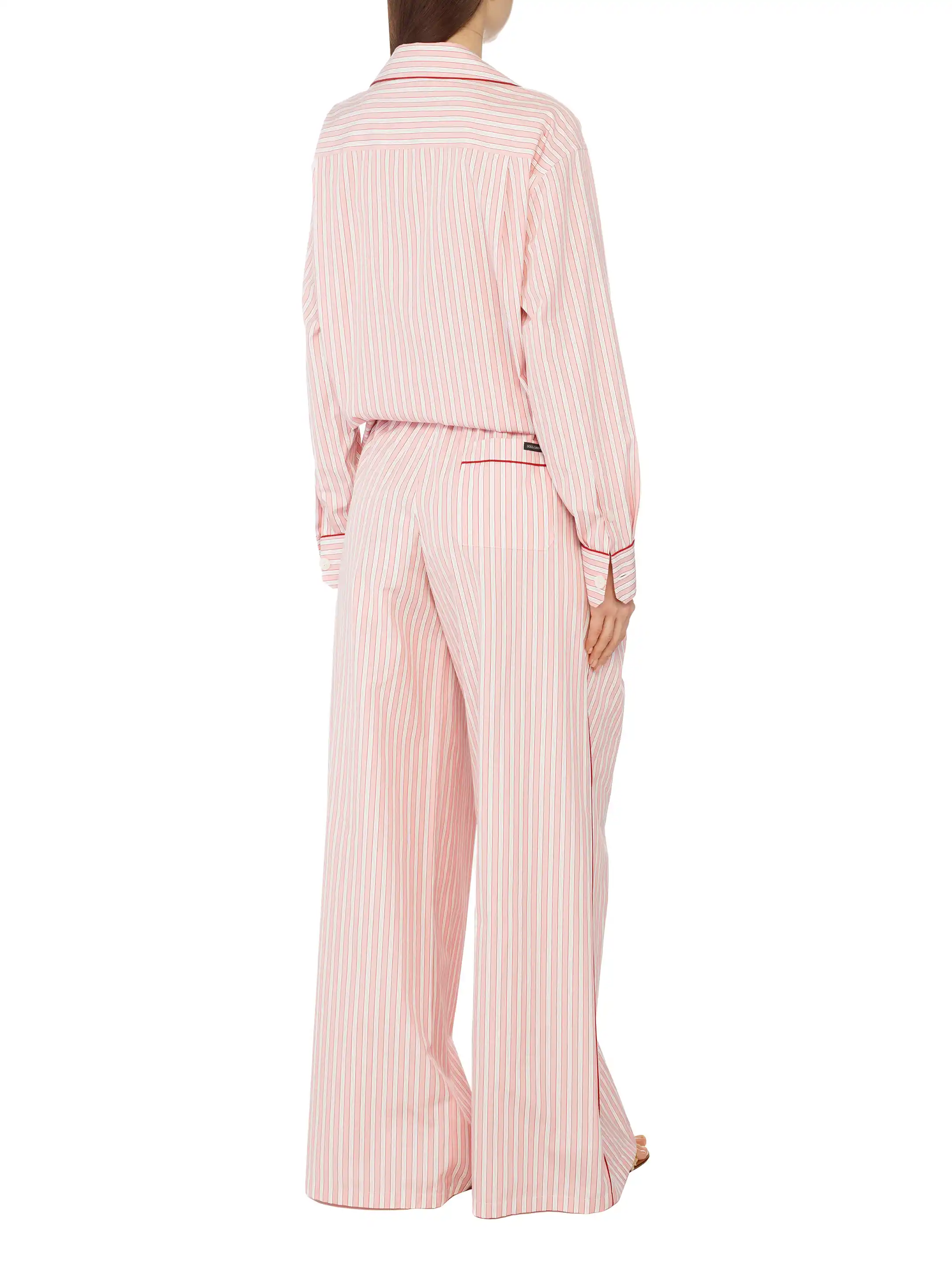 【激レア】DOLCE&GABBANA linen wide slacks Dolce&Gabbana women's Striped wide-leg pants - buy for 678200 KZT