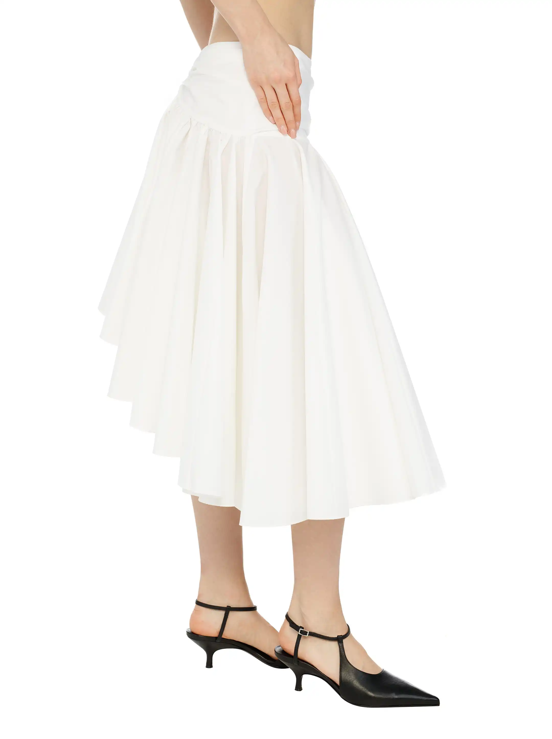 【maison de Dolce. 】 plume skirt/white Jacquemus women's Le Jupon midi skirt - buy for 1238800 KZT in the