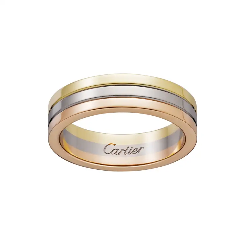 Gold band 2025 ring cartier