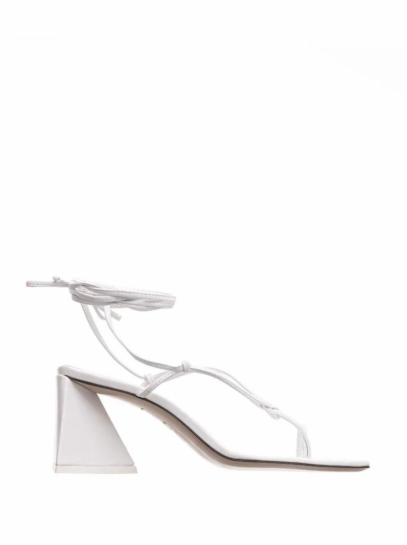 Nico white store set back heels