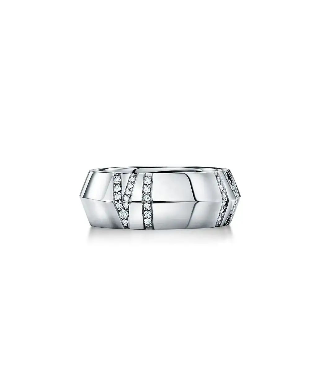 Tiffany & Co. Atlas® X Closed Wide Ring White Gold - buy for
