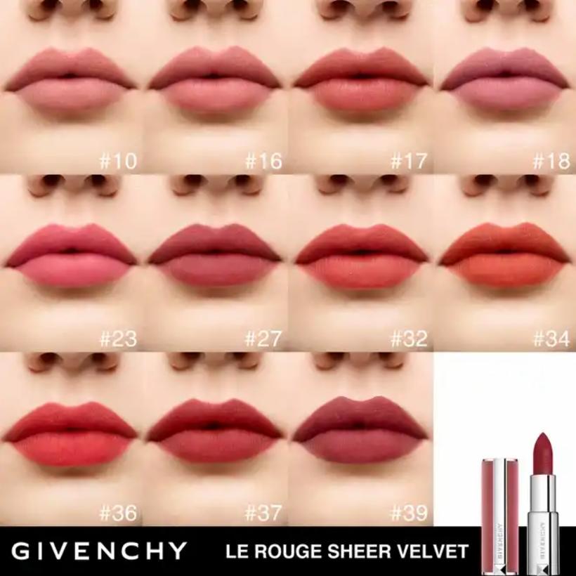 Givenchy shops Le Rouge Sheer Velvet Matte Lipstick 27