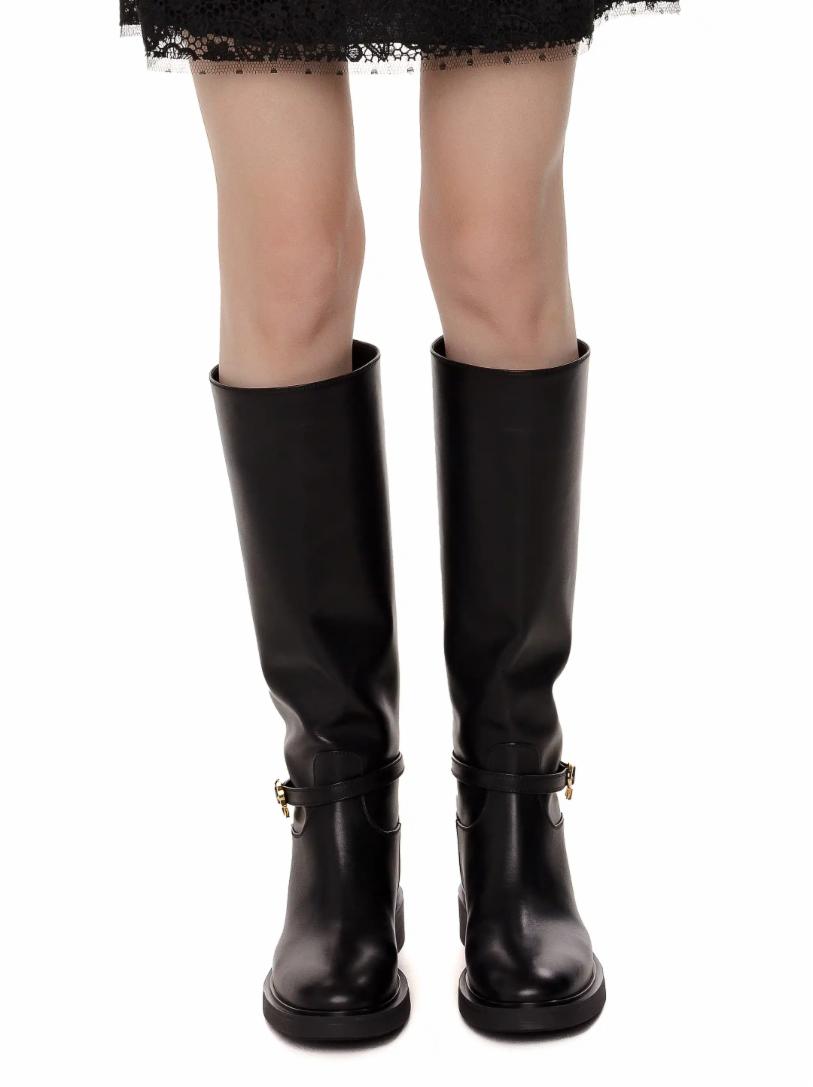 Ribbon Cavalier leather high boots Gianvito Rossi for women - buy in the  official Viled online store