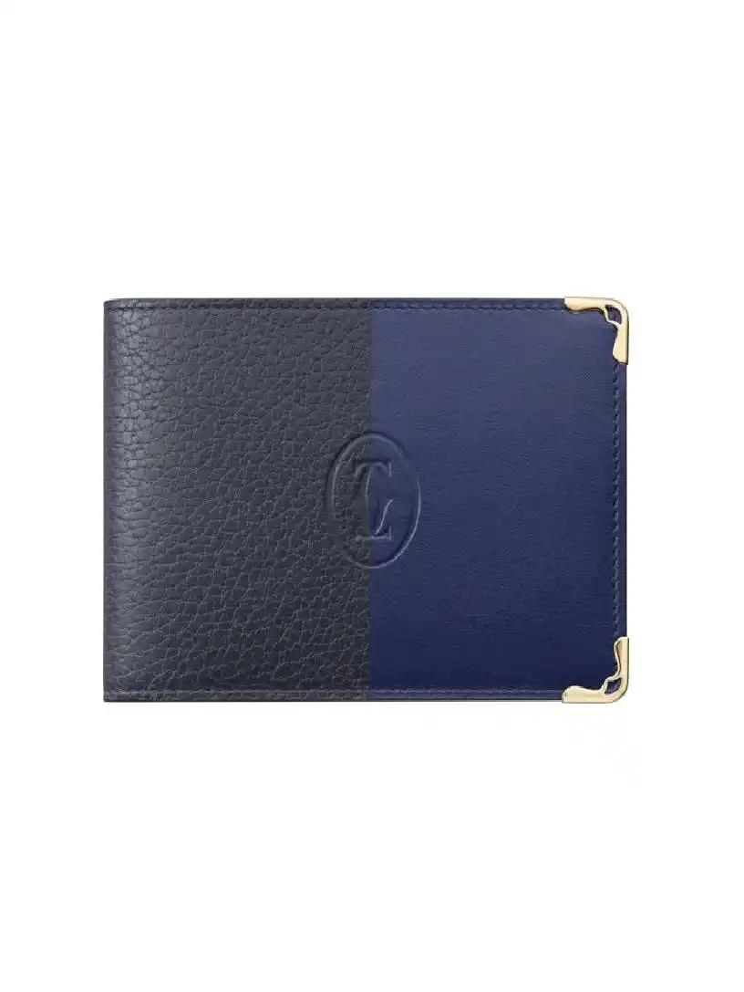 Cartier wallet navy online blue