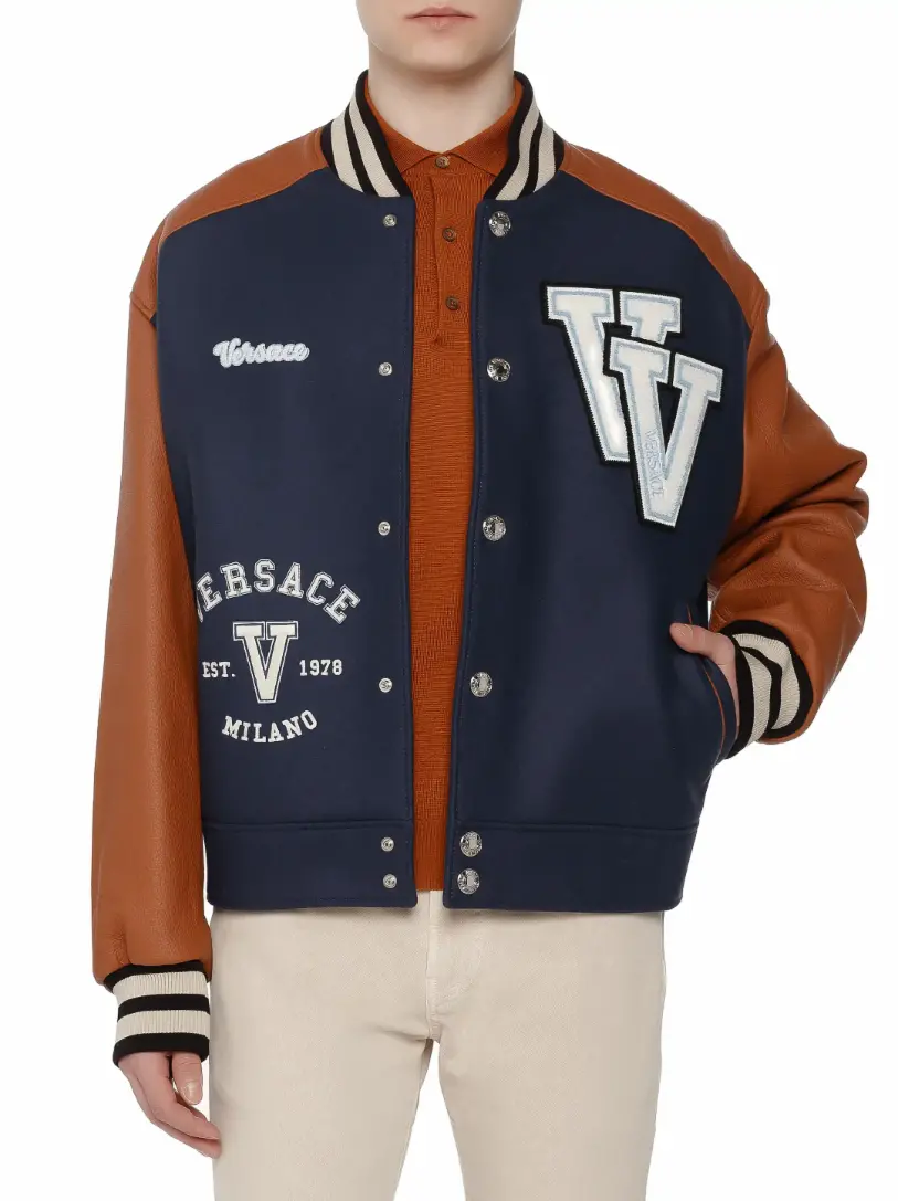 Versace deals varsity jacket