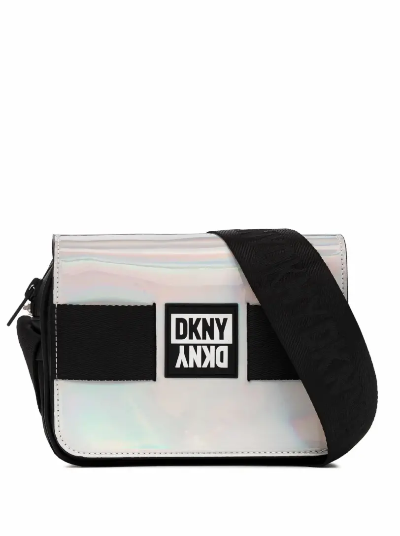 Dkny Girls Black Logo Crossbody Bag One
