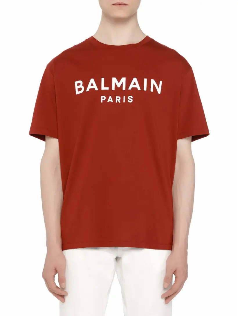 Balmain men's Logo cotton T-shirt - buy for 232300 KZT in the official  Viled online store, art. BH1EG000BB73.MEB_XS_232