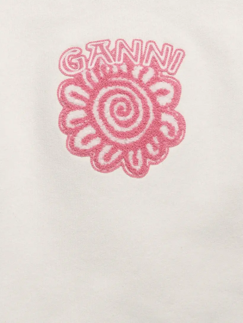 GANNI Pink Smiley T-Shirt – BlackSkinny