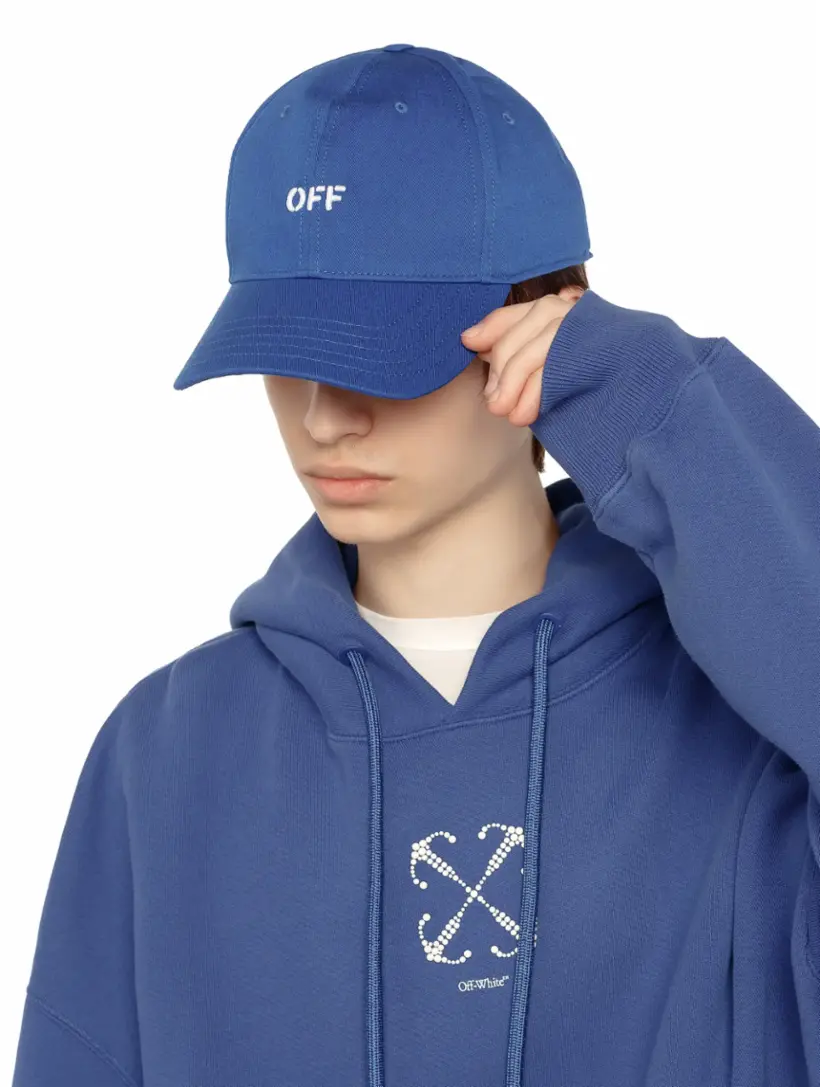 Off-White Hats Men OMLB041FAB0035510 Cotton Blue Peacock 126€