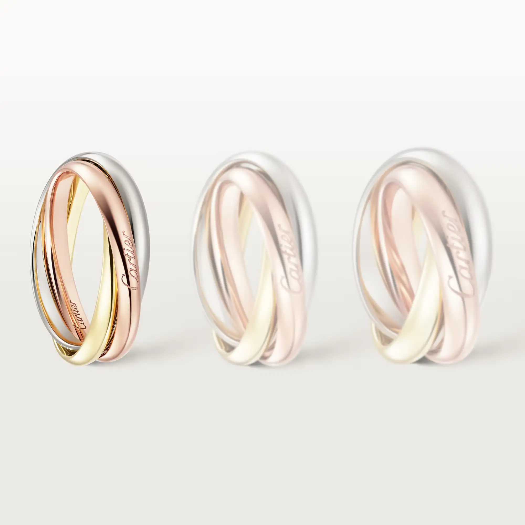 Cartier trinity ring rose gold best sale