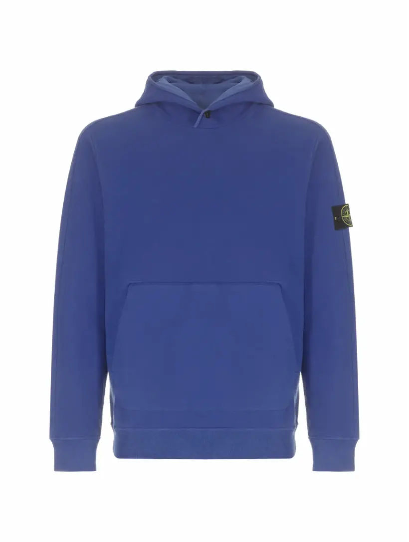 Stone Island Hooded Sweatshirt Periwinkle in Blue for Men