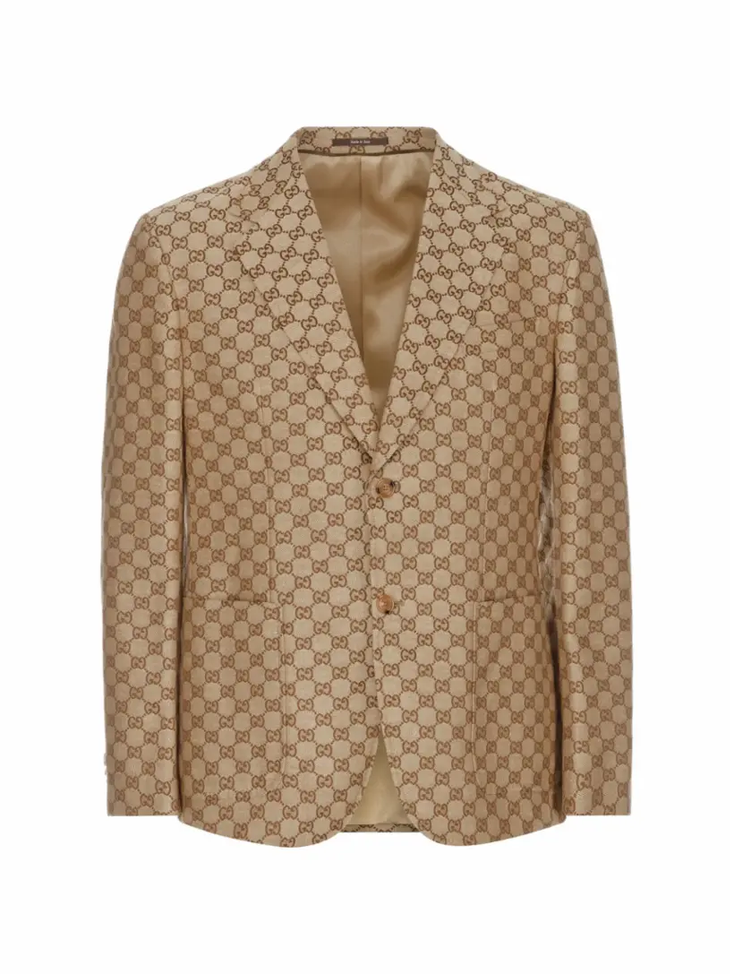 Gucci monogram cheap blazer