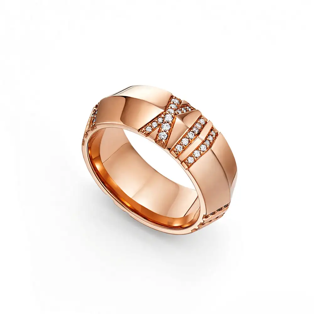 Tiffany & Co. Atlas® X Closed Wide Ring Rose Gold - buy for