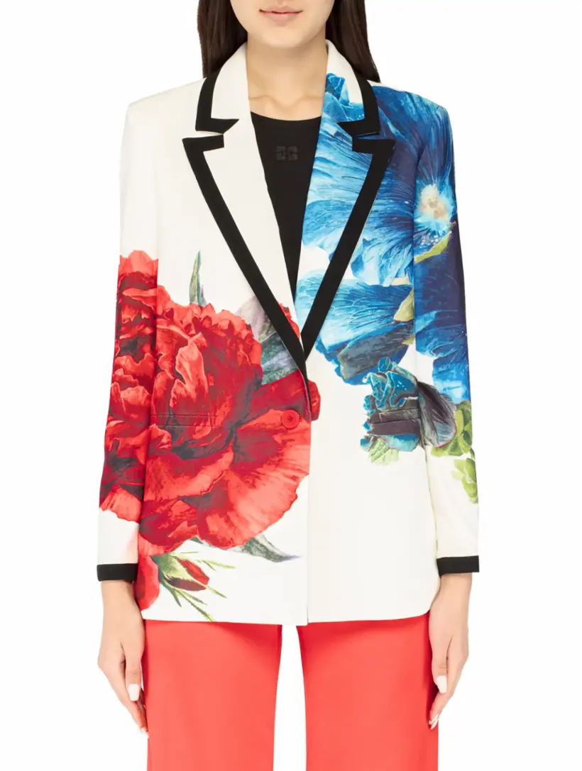 Alice+Olivia women's Single-breasted jacket with floral print - buy for  426500 KZT in the official Viled online store, art. CC403P78204.P122_2_242