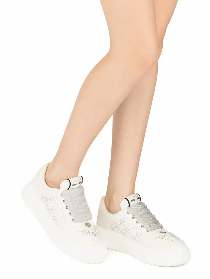 Sneakers gucci con strass new arrivals