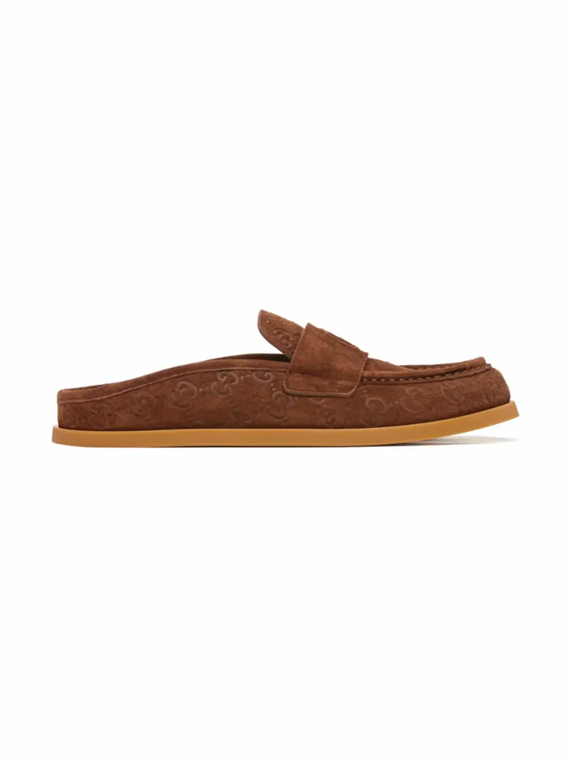 vintage gucci ソルト&ペッパー madeinitaly ウズラ Gucci women's GG suede slippers - buy for 630000 KZT in the