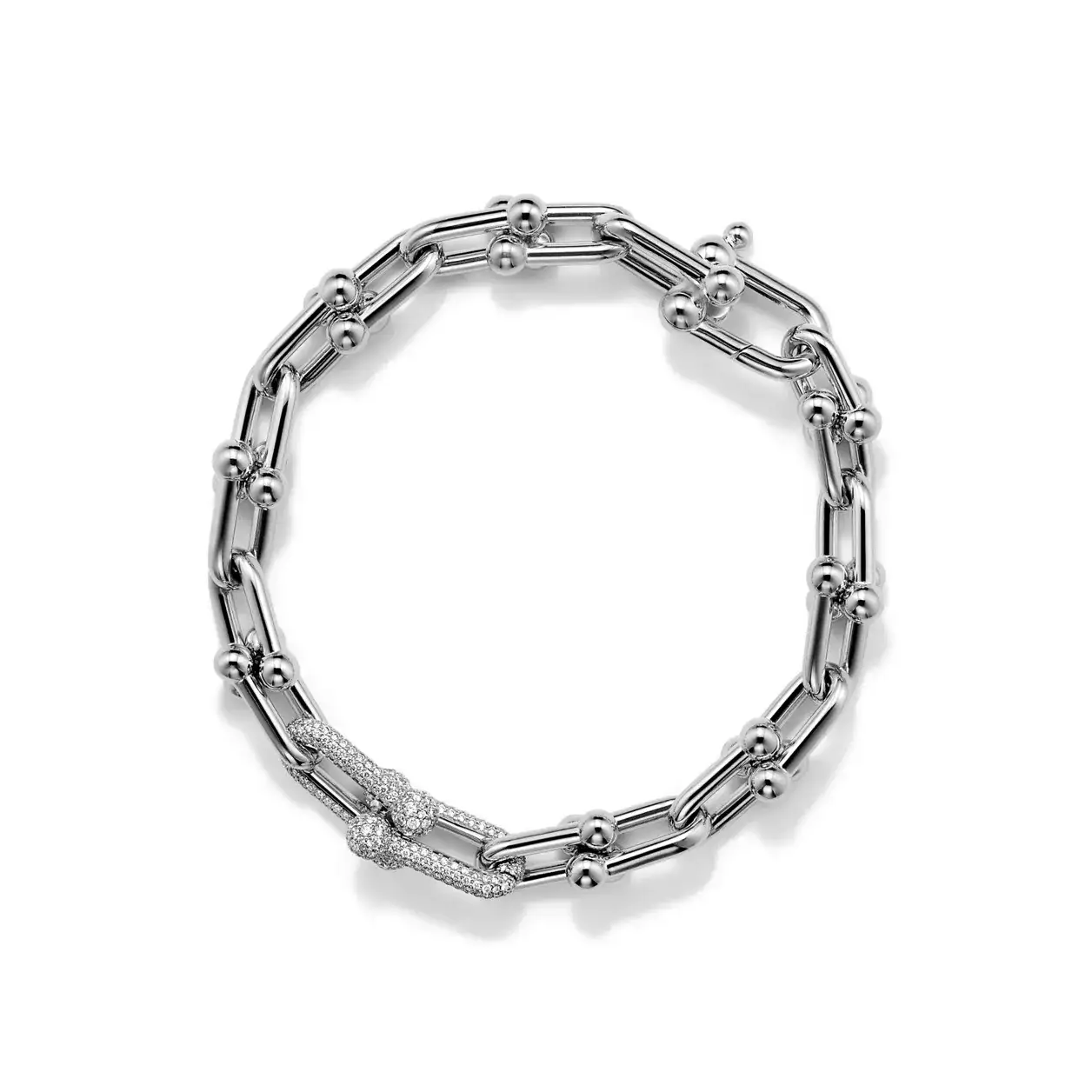Tiffany & Co. Tiffany HardWear Medium Link Bracelet White Gold