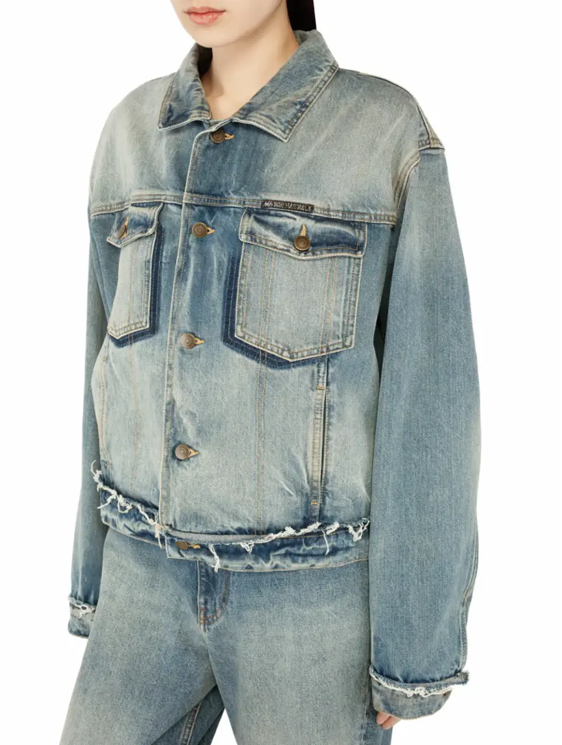 新品未使用タグ付き♡完売品clore+ Denim Shirt Jacket Maison Margiela women's Logo denim jacket - buy for 801075 KZT in