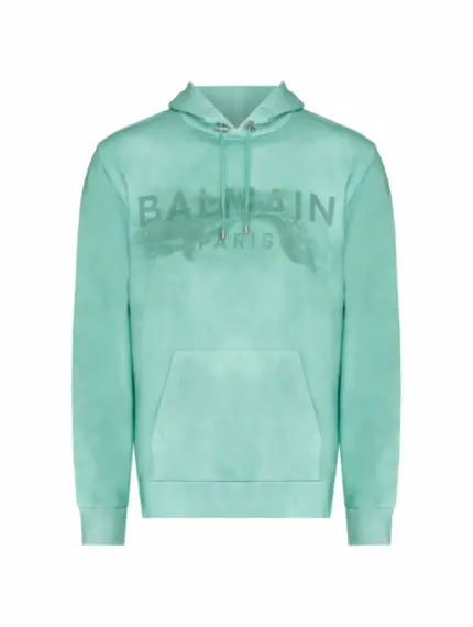 Balmain neon discount green hoodie