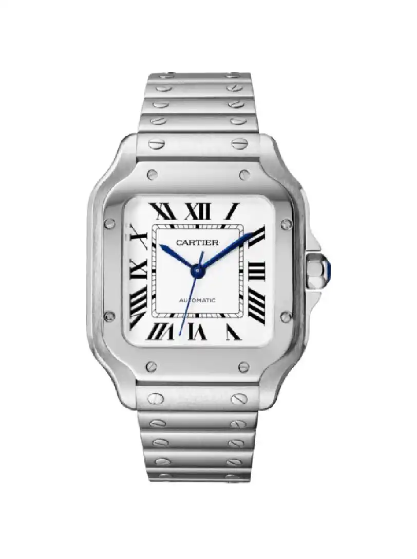 Cartier clearance santos silver