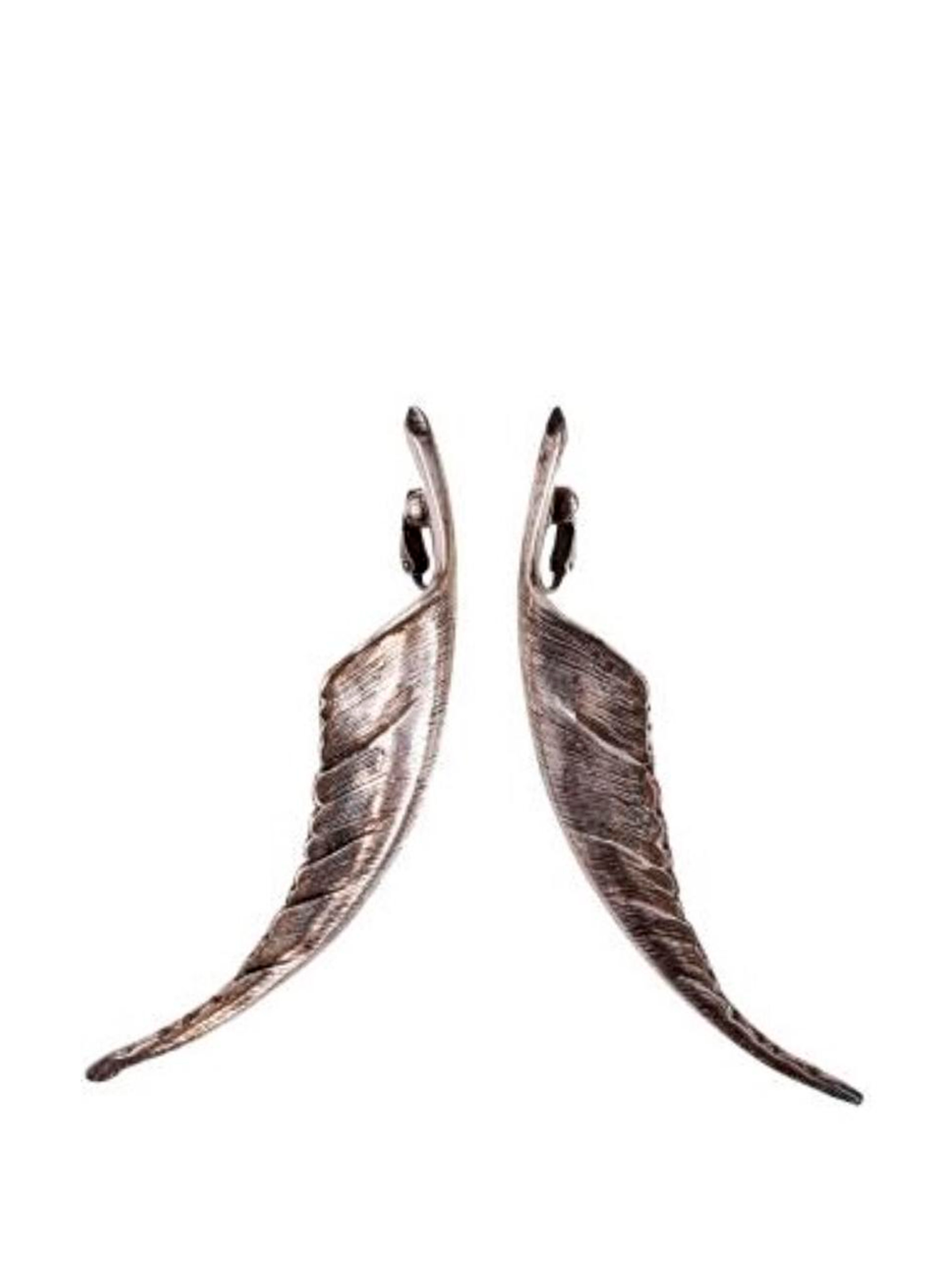 Saint laurent deals feather earring