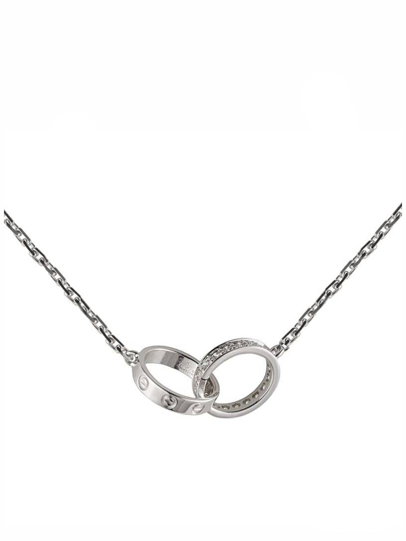 Cartier love 2024 necklace white gold