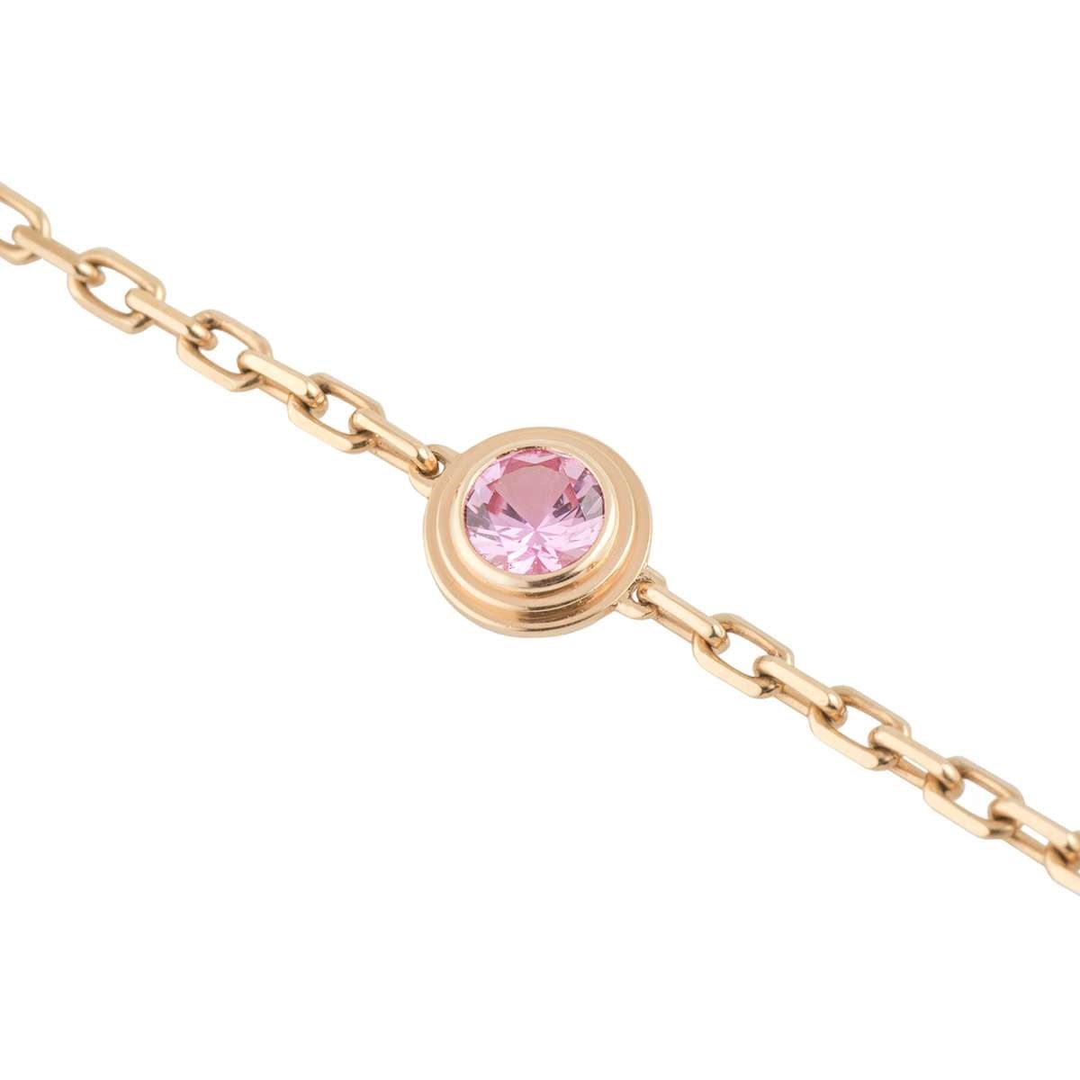 Cartier pink 2024 sapphire bracelet