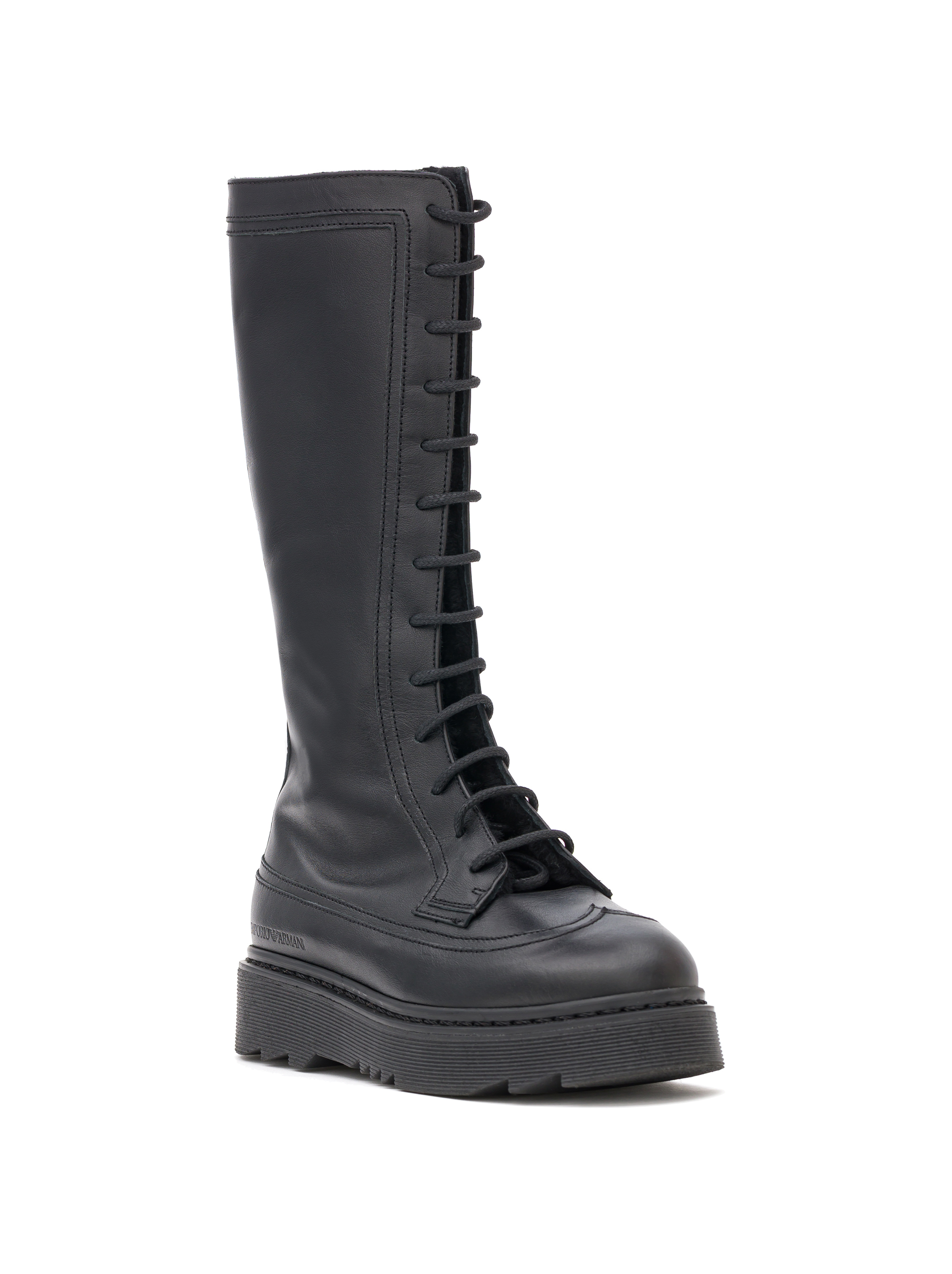 Armani knee outlet high boots