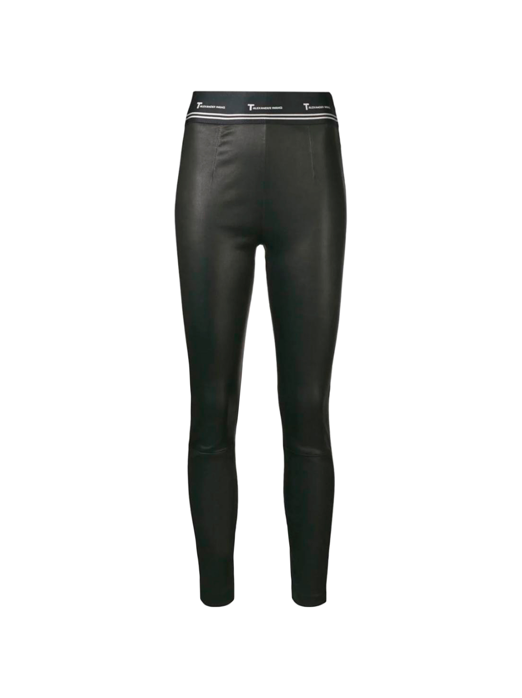 Alexander Wang women's Leather leggings with logo - buy for 376100