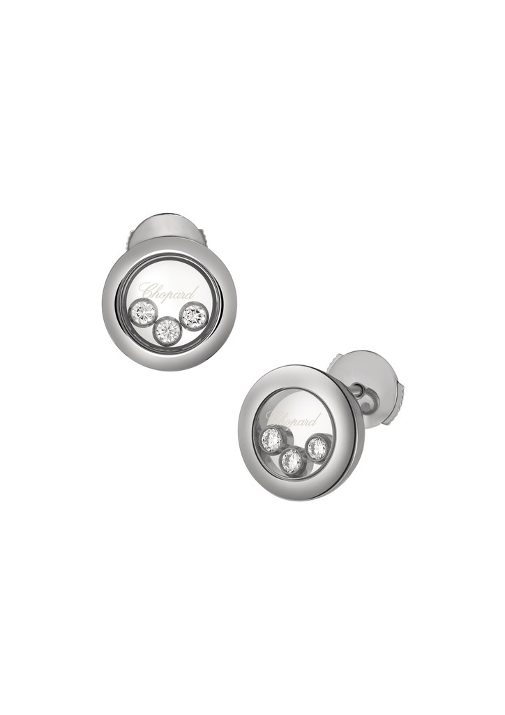 Chopard Earrings Happy Diamonds White gold 750 buy for 2386700