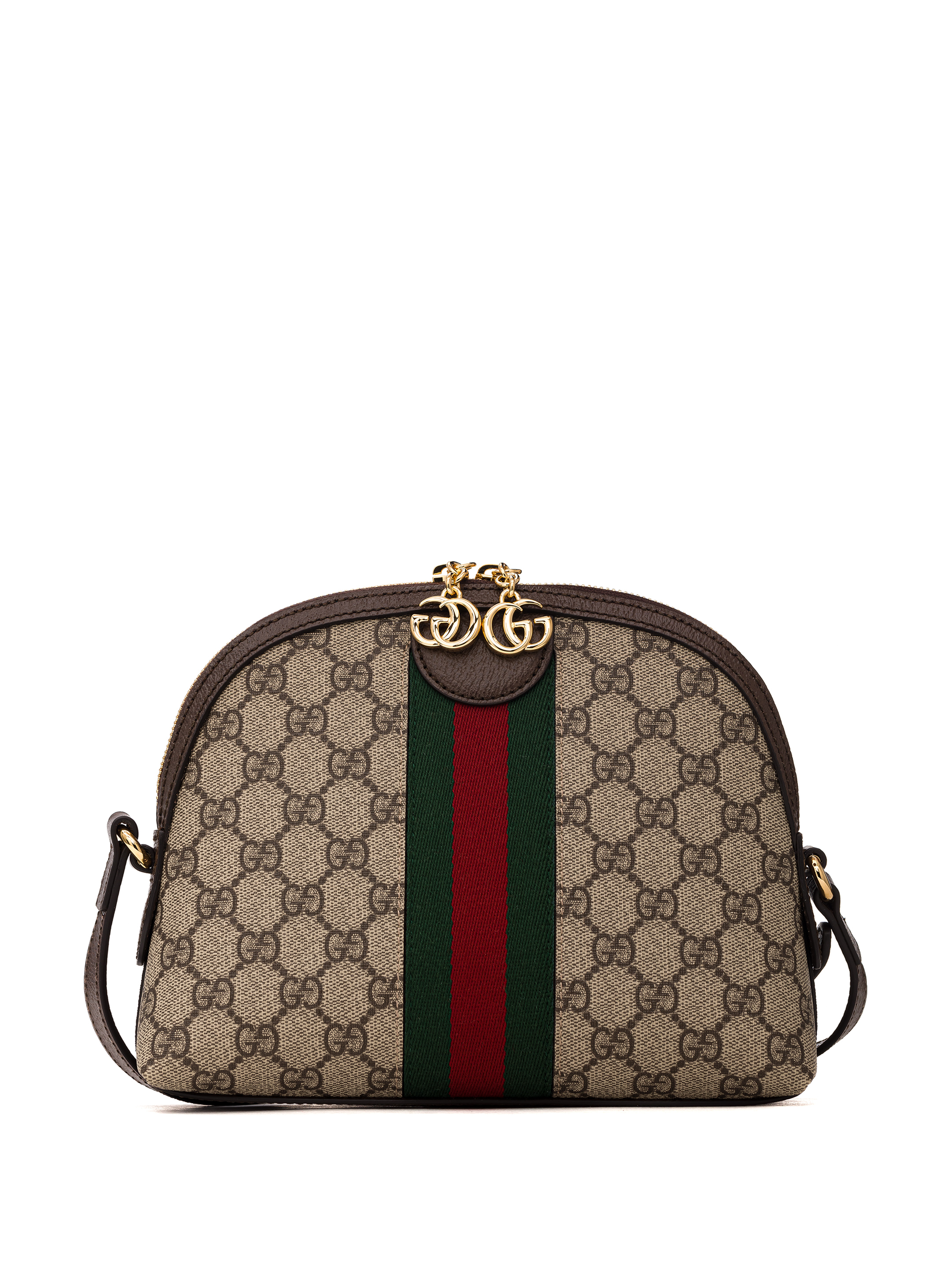 GUCCI Ophidia GG Small Shoulder Bag in Black Leather