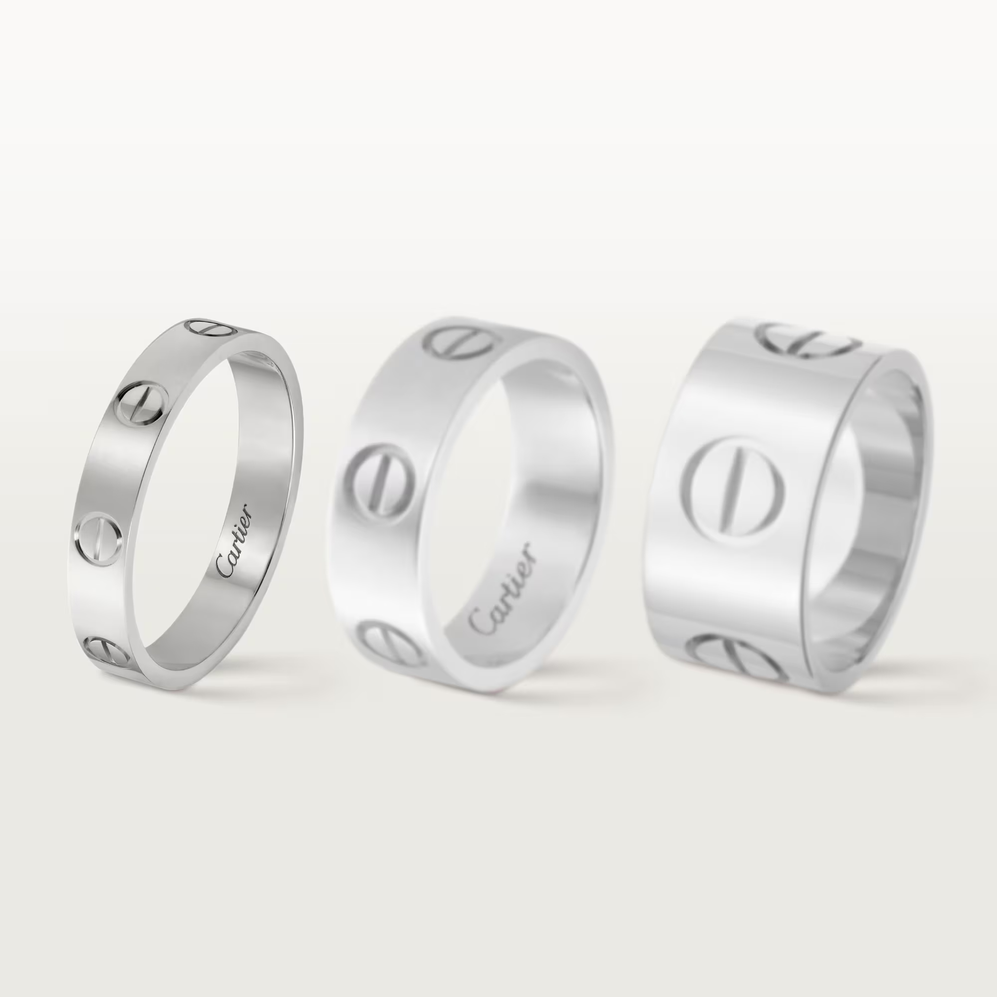 mens silver cartier ring