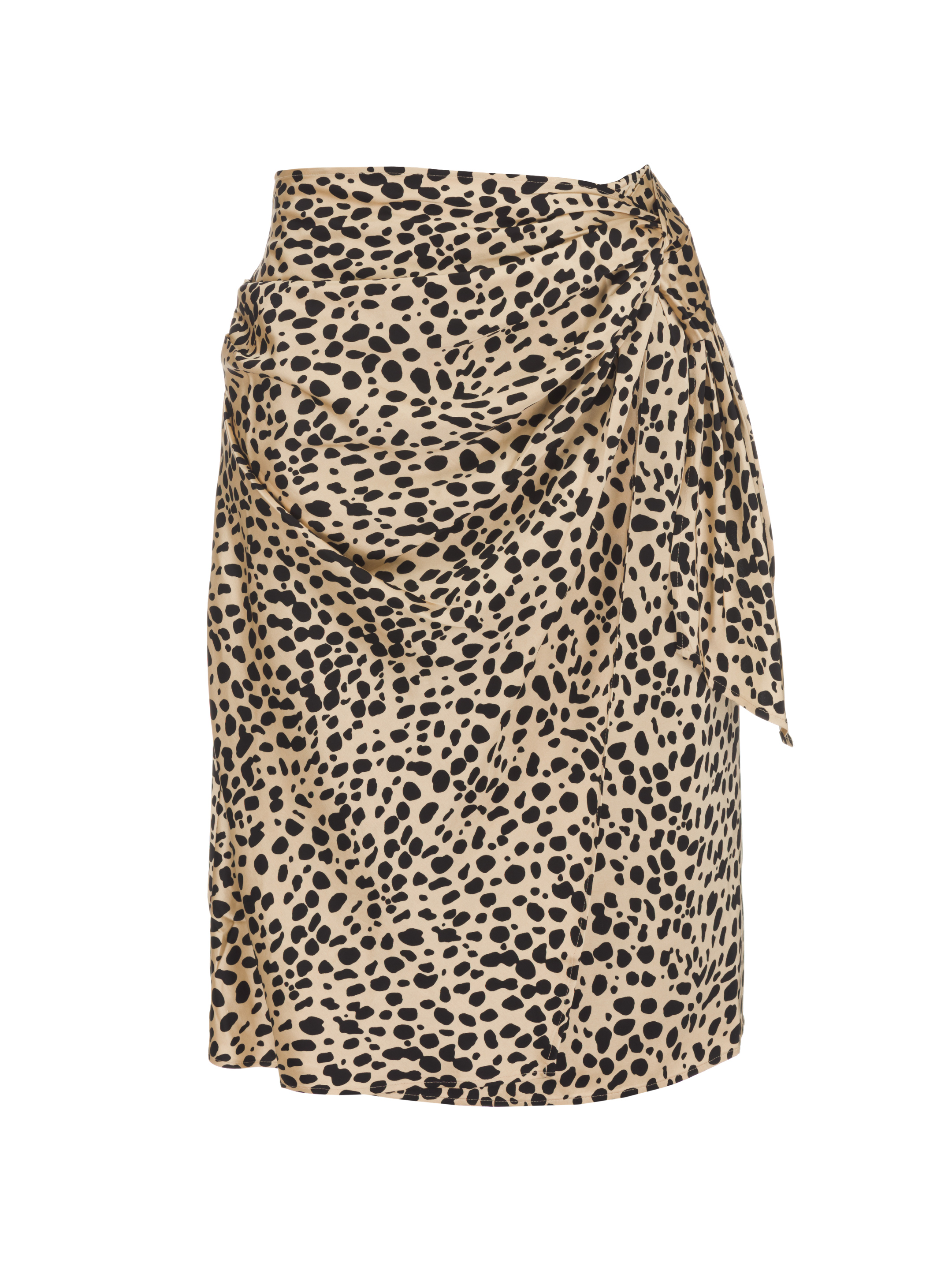 Oasis leopard wrap midi skirt multi sale