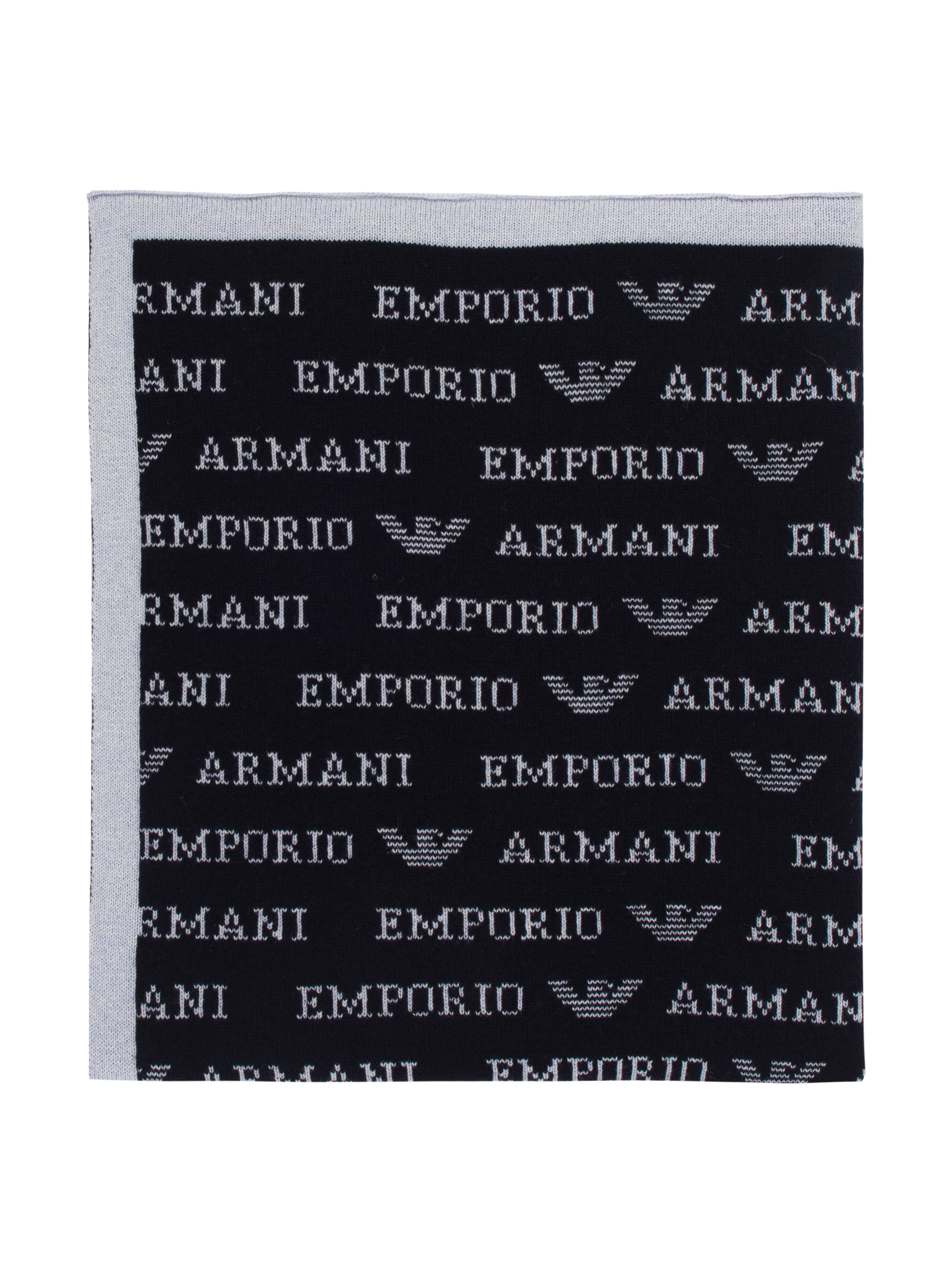 EMPORIO ARMANI Logo printed blanket buy for