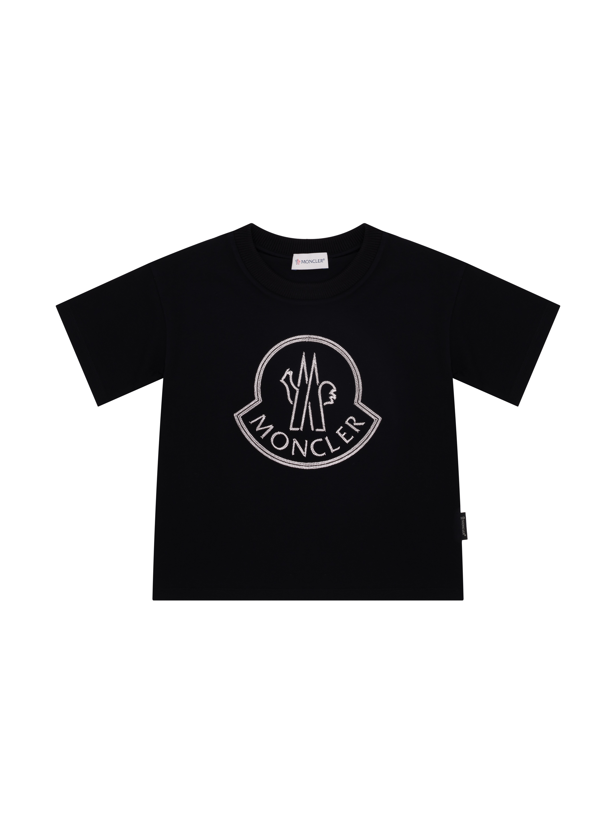 Moncler t shirt with big best sale logo