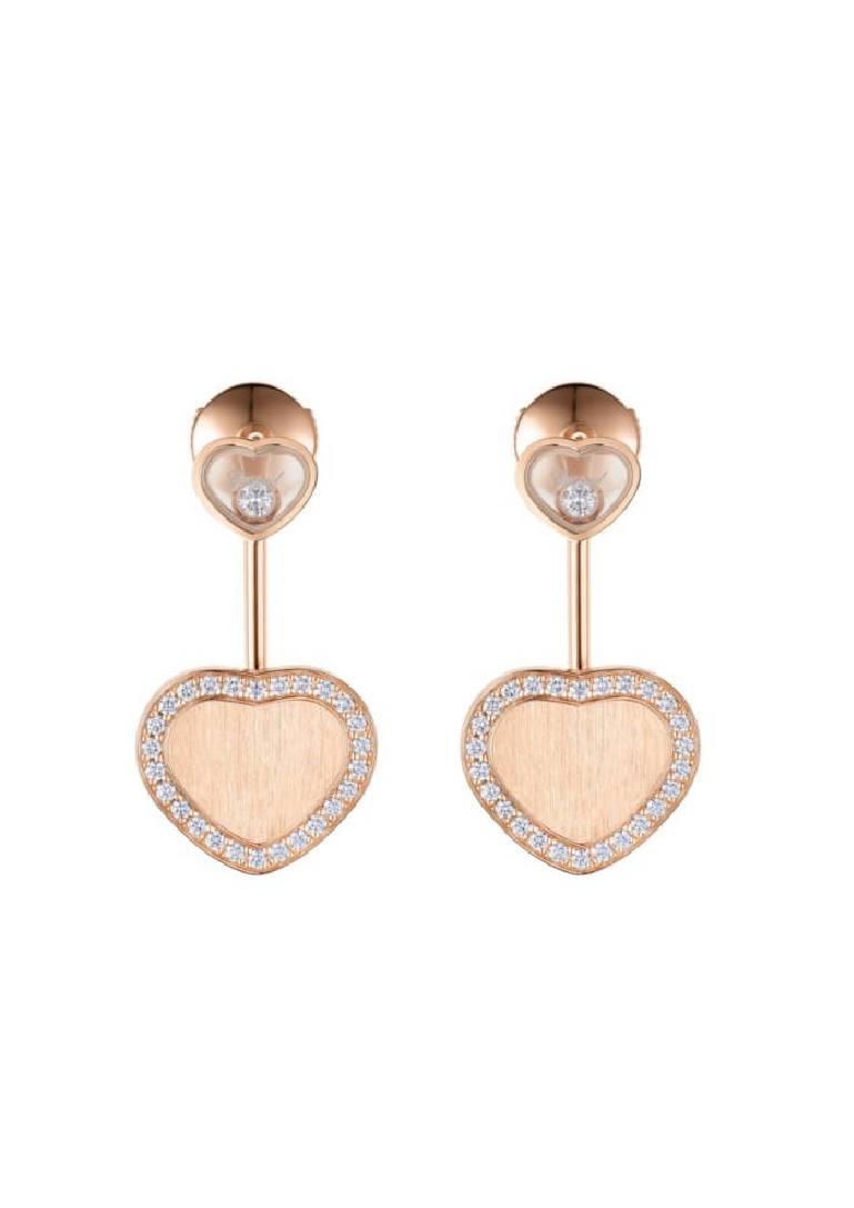 Chopard Happy Hearts Earrings Pink gold 750 buy for 3022100 KZT