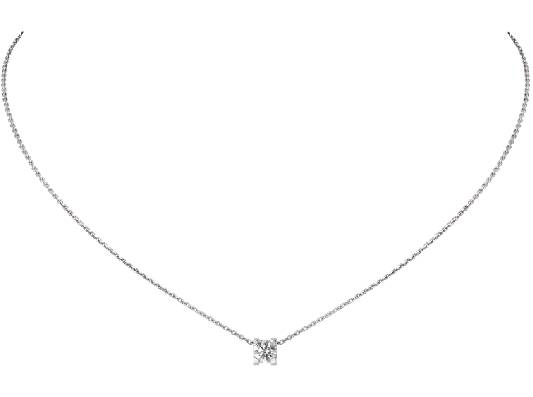 Cartier Solitaire pendant C de Cartier White gold 750 buy for