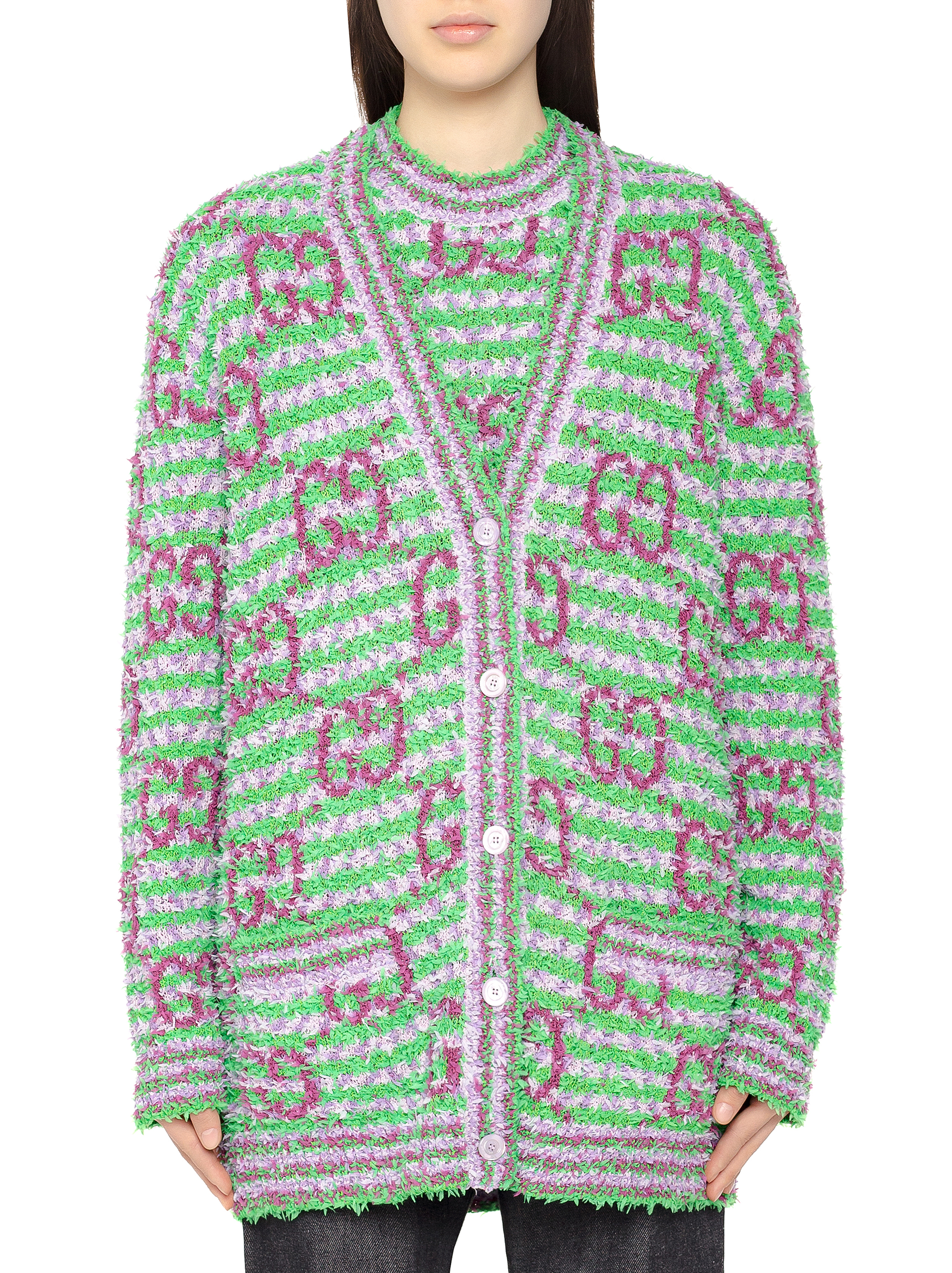 Gucci women's Monogram cardigan from boucle - buy for 1027700 KZT 