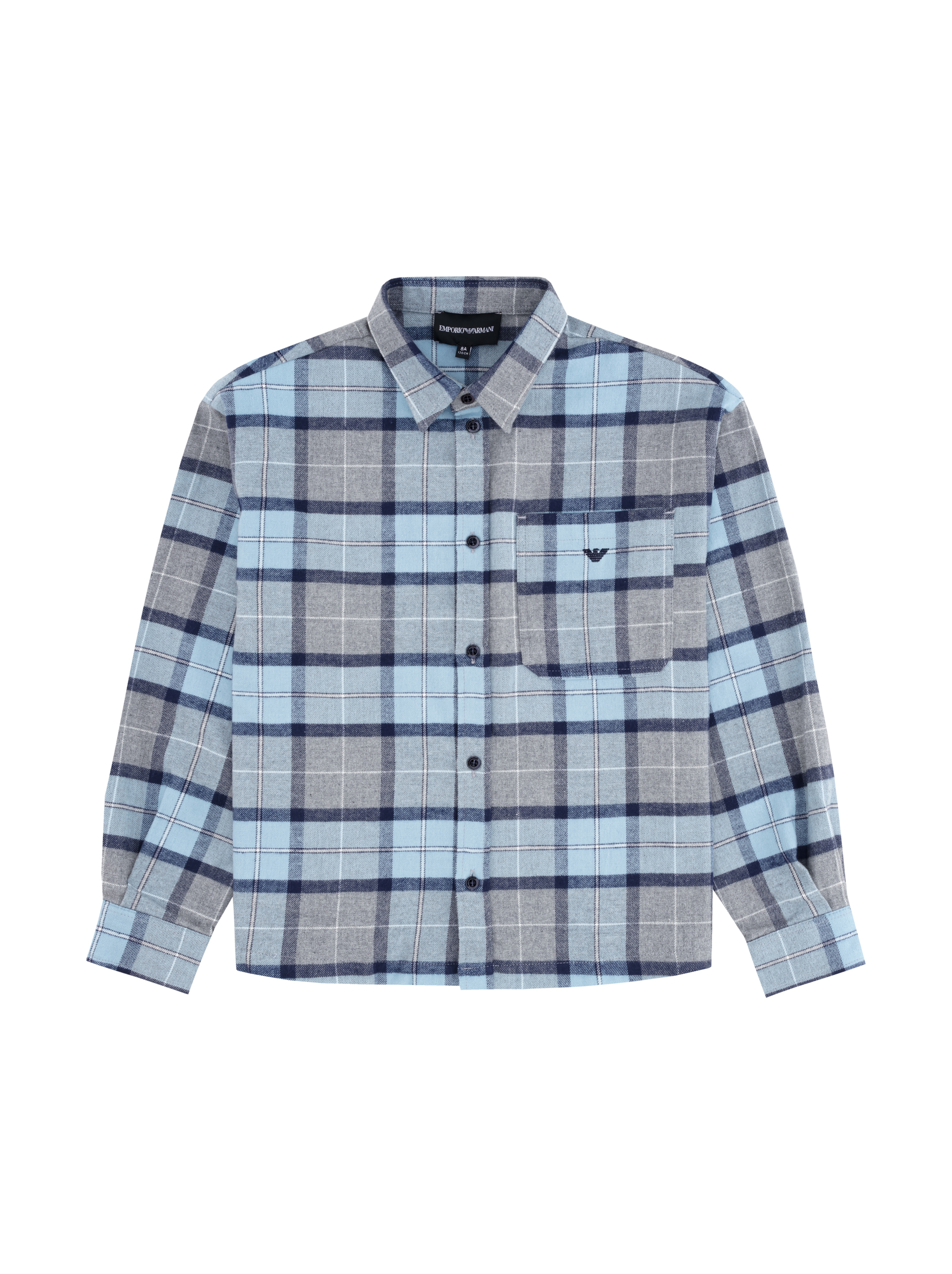 EMPORIO ARMANI kids Checkered cotton shirt buy for 61600 KZT in