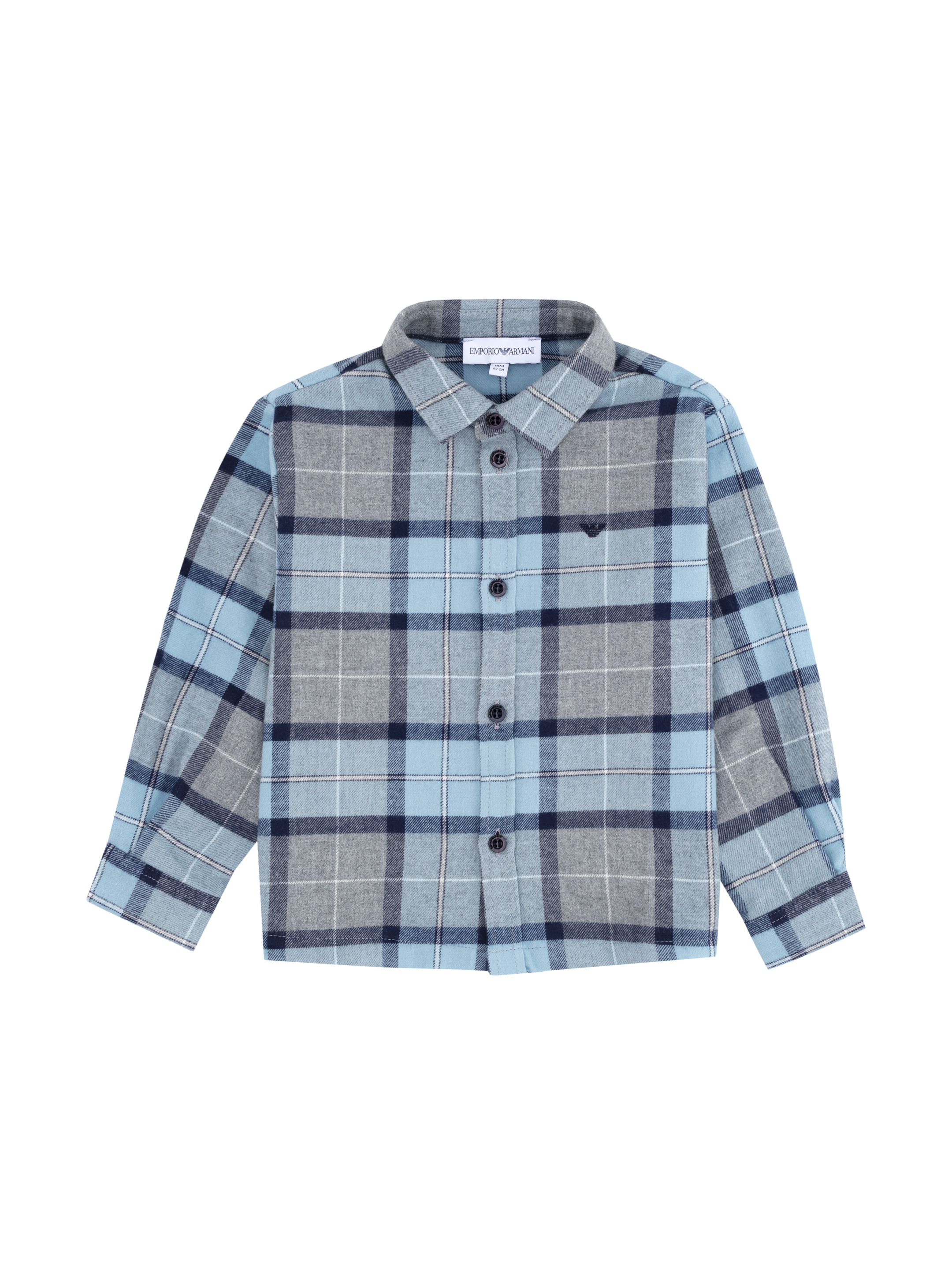 EMPORIO ARMANI Checkered cotton shirt buy for