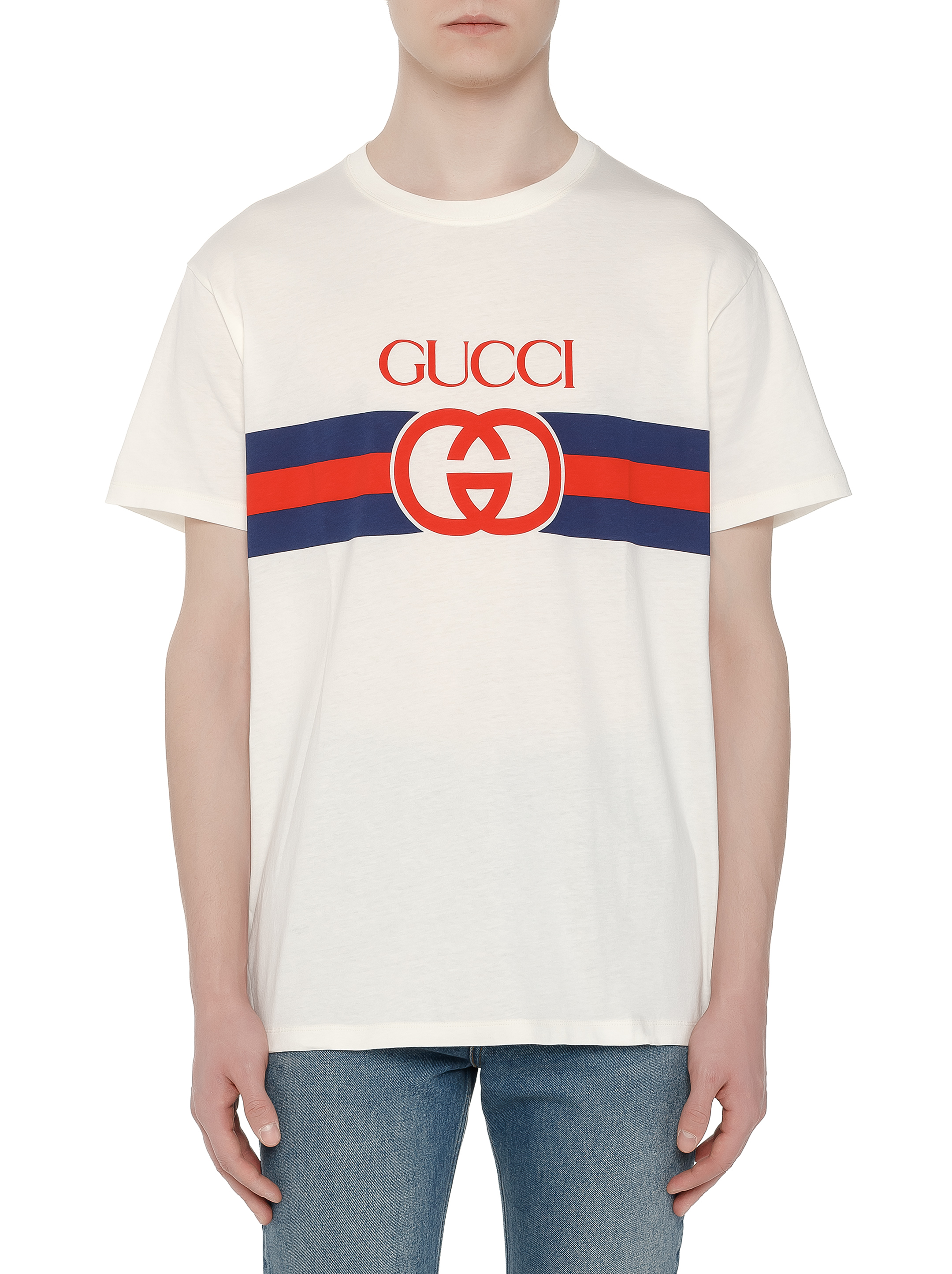 beskydning falskhed Bot Gucci men's Logo cotton t-shirt - buy for 246400 KZT in the official Viled  online store, art. 548334 XJET1.9095_XL_231