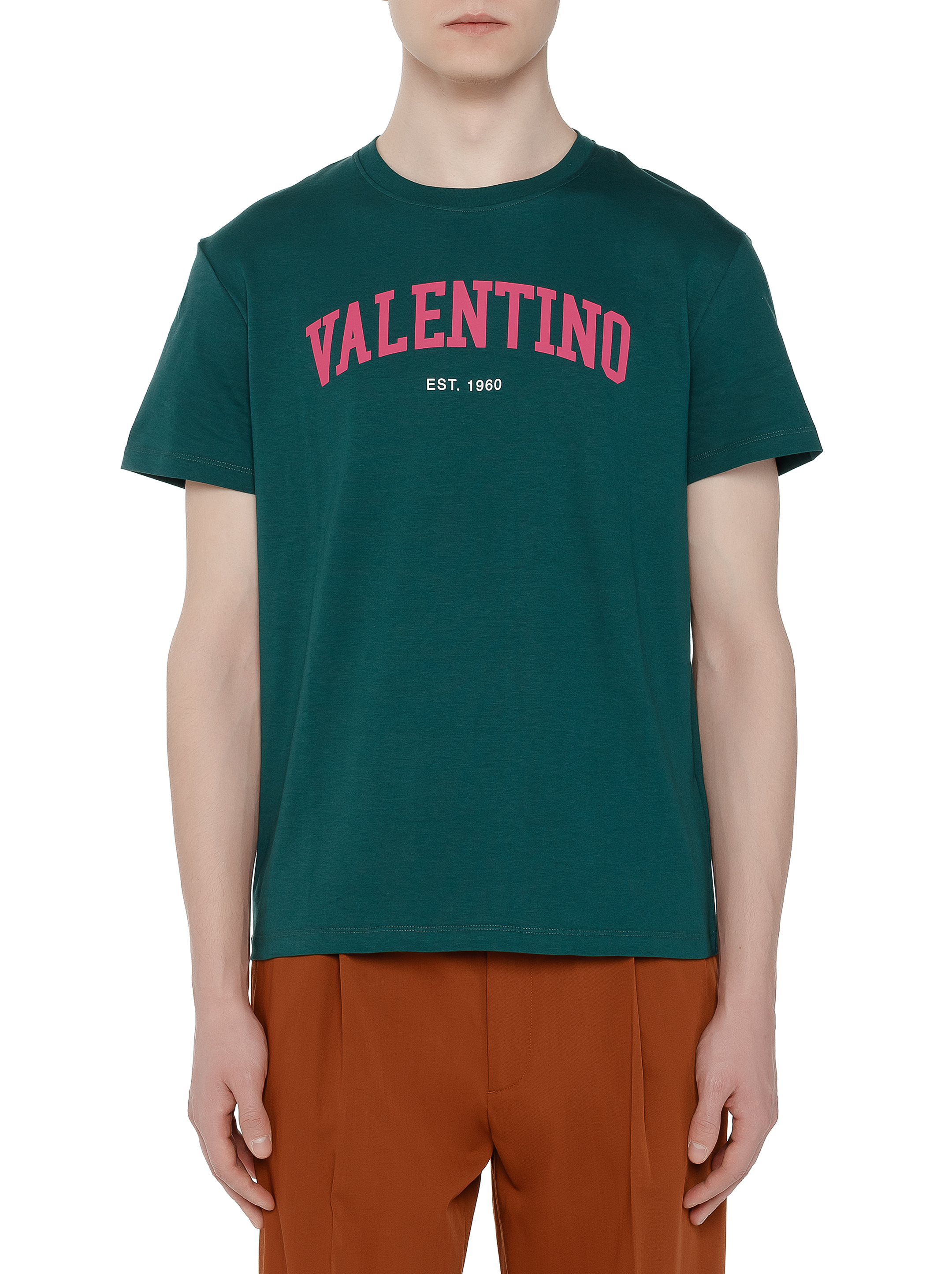 Valentino men's Logo cotton T-shirt - buy 214700 KZT in the official Viled online store, art.