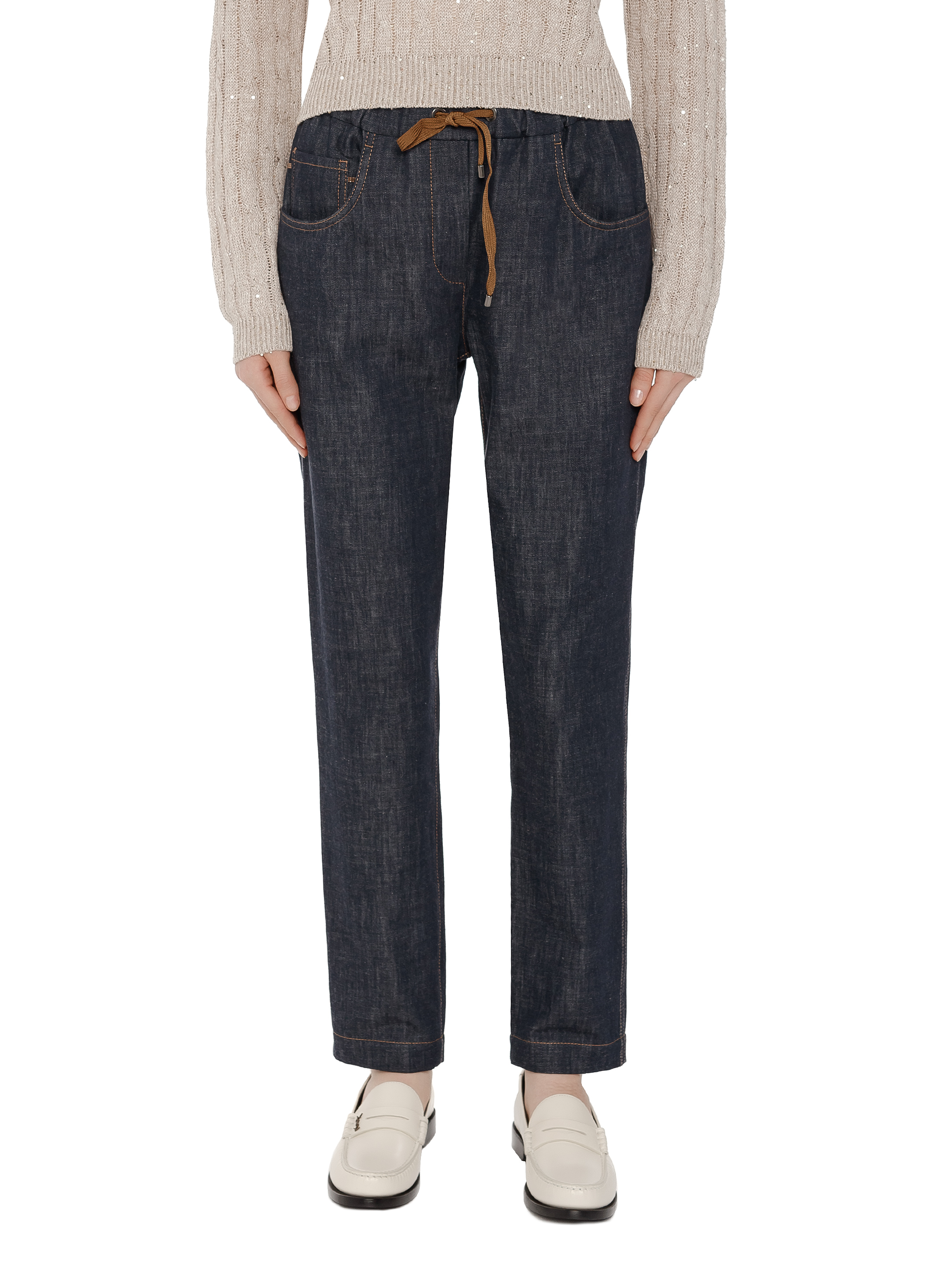 WOMEN'S DENIM STRAIGHT PANTS