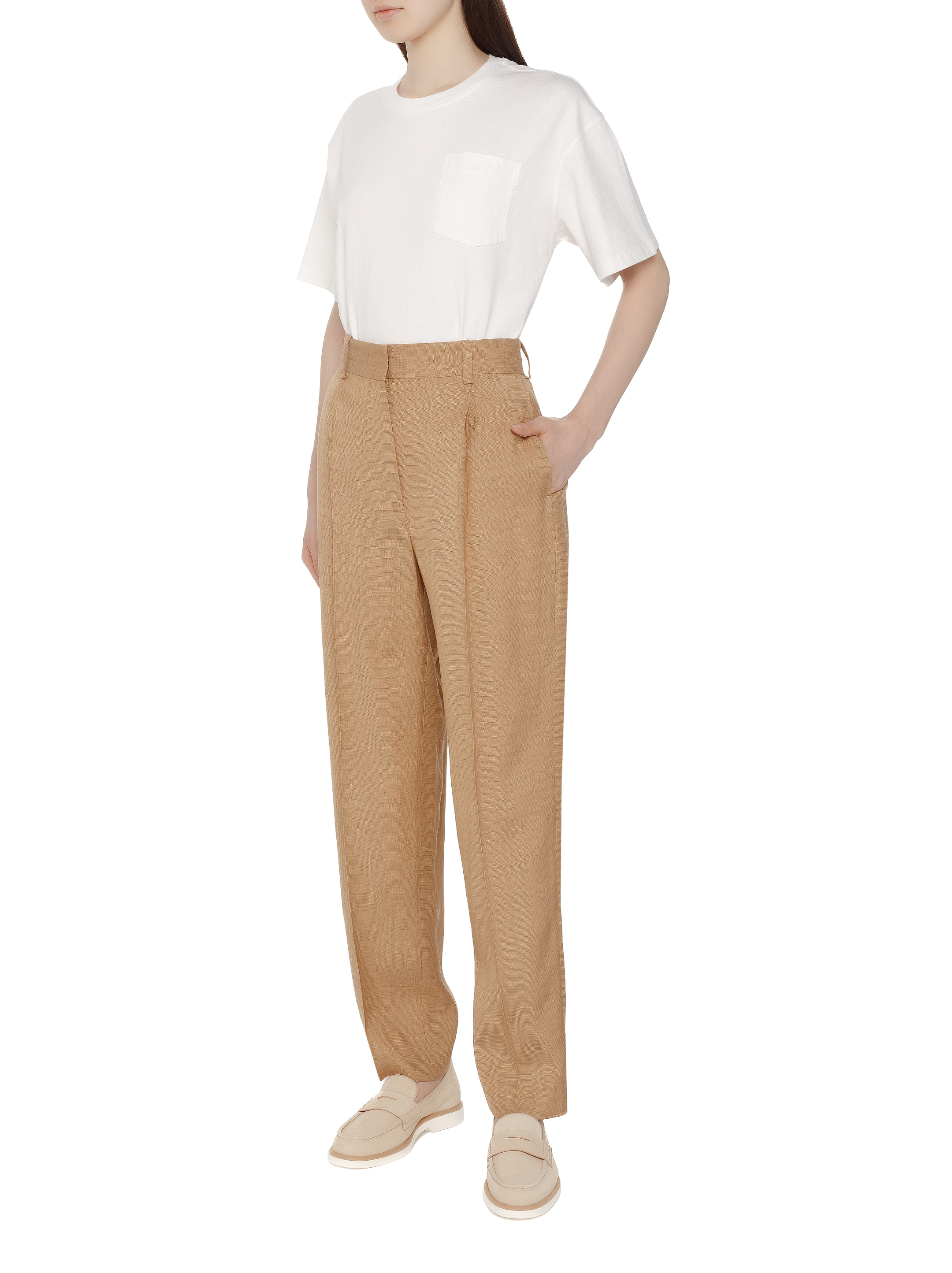 Wide-leg Viscose Pants