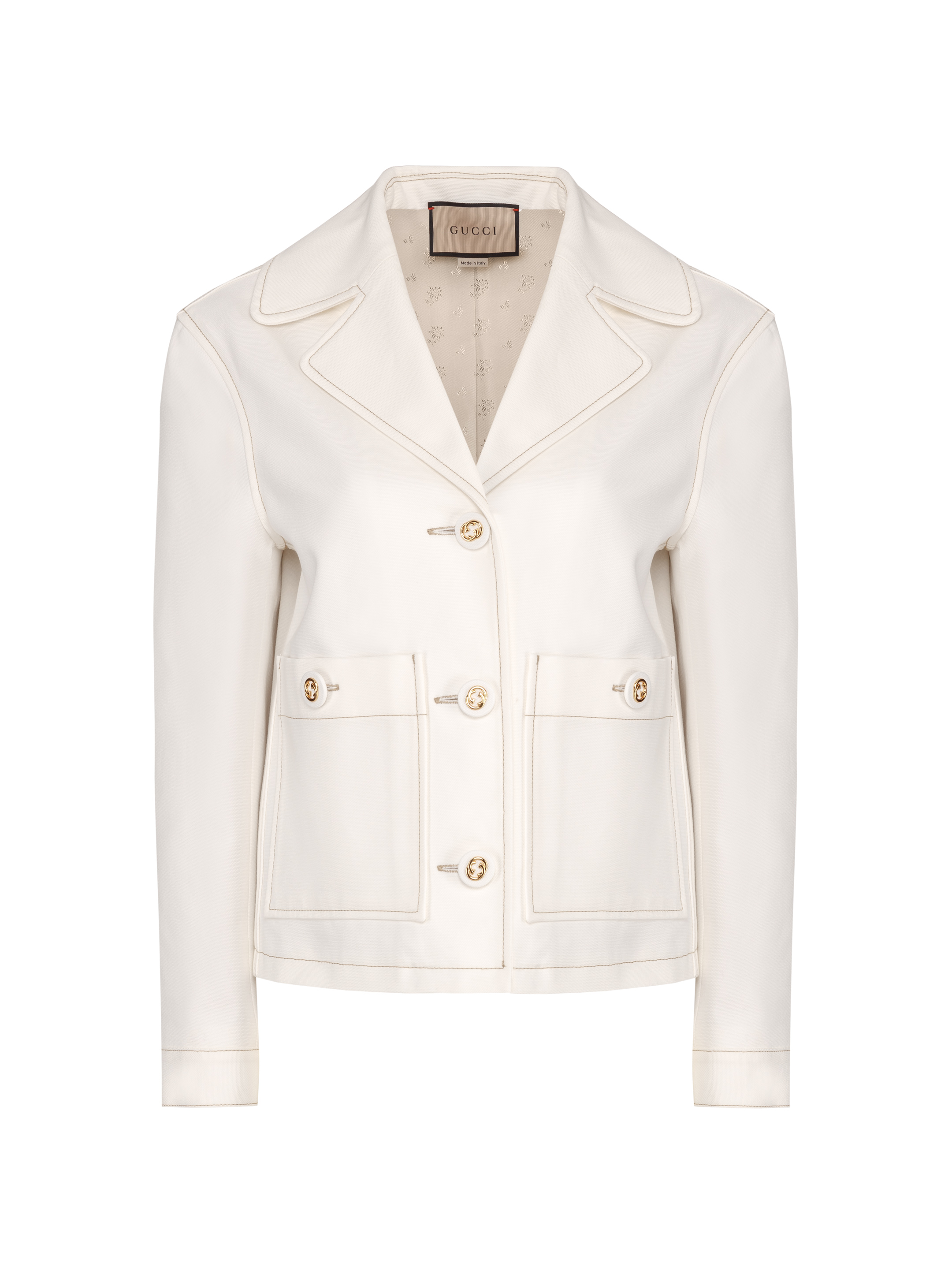 Gucci white outlet blazer