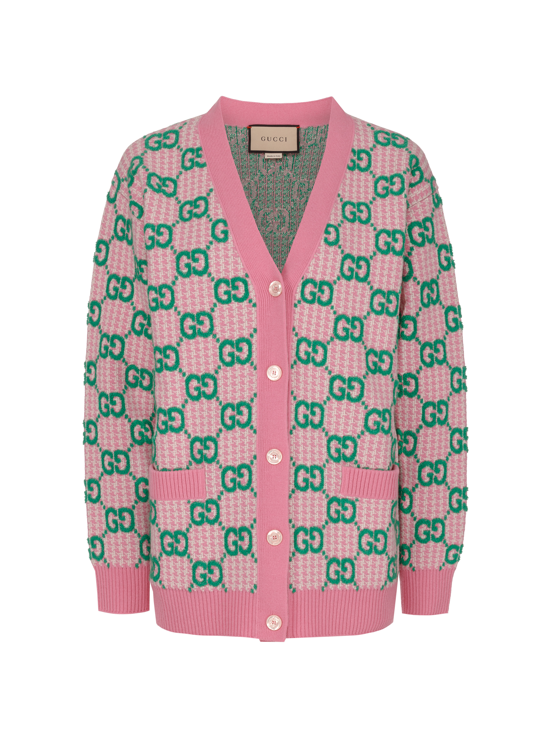 Gucci women's Wool cardigan with GG pattern - buy for 946200 KZT in the  official Viled online store, art. 727110 
