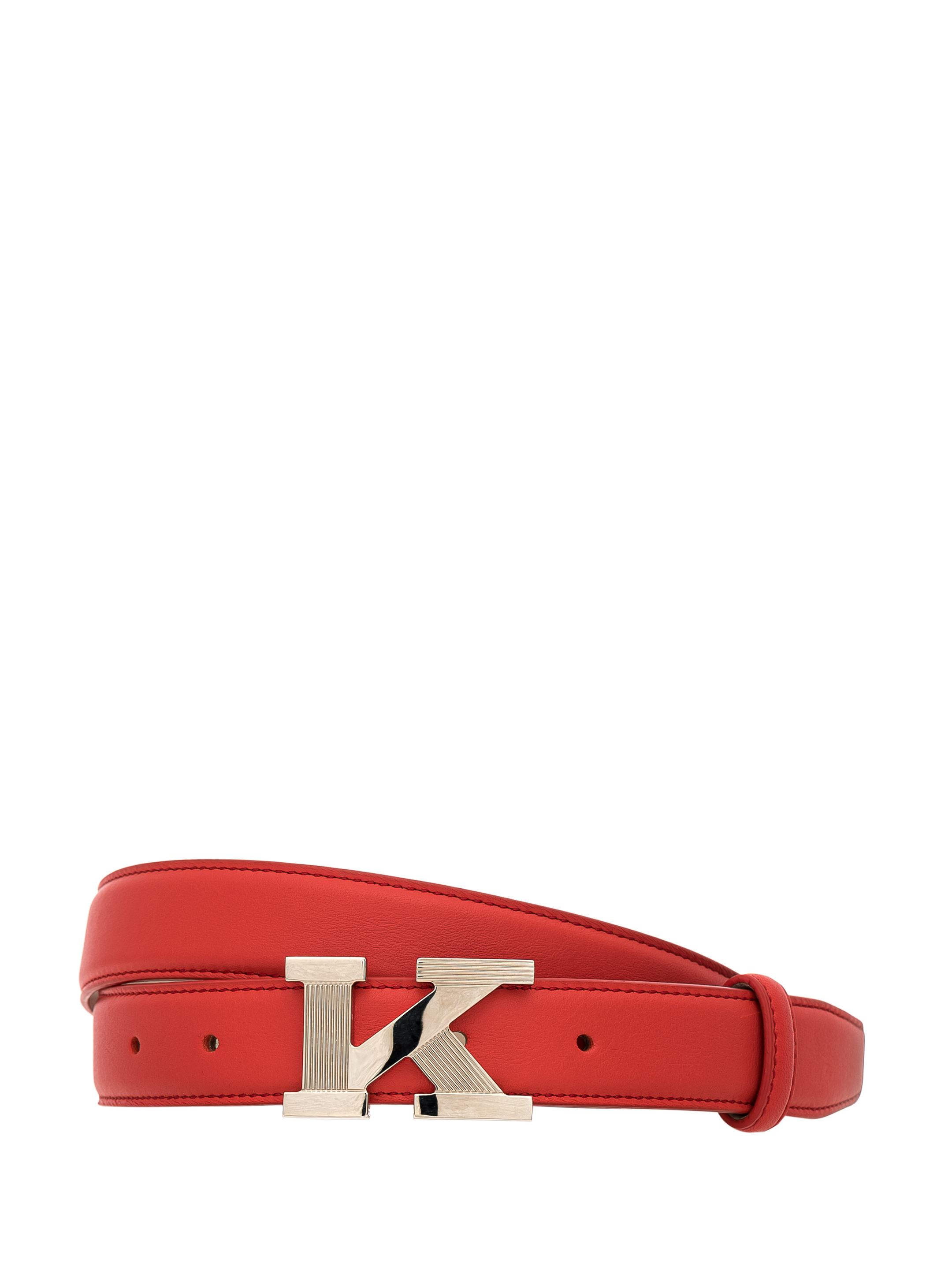 Kiton K Logo Leather Belt
